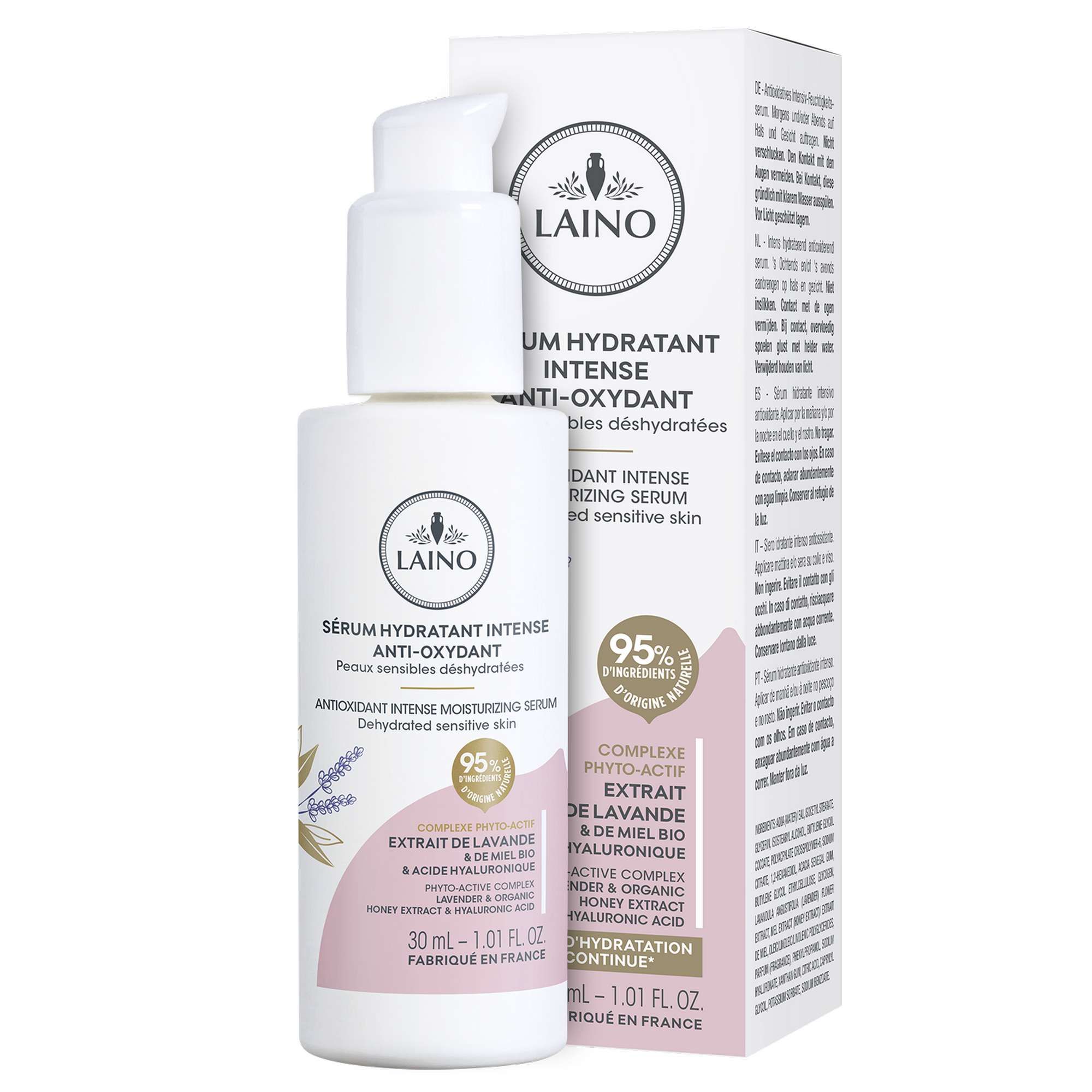 Изображение товара Сыворотка для лица интенсивно увлажняющая с антиоксидантами Laino/Лэно 30мл