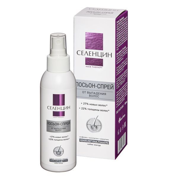 Изображение товара Лосьон-спрей от выпадения волос укрепляющий Hair Therapy Селенцин 150мл