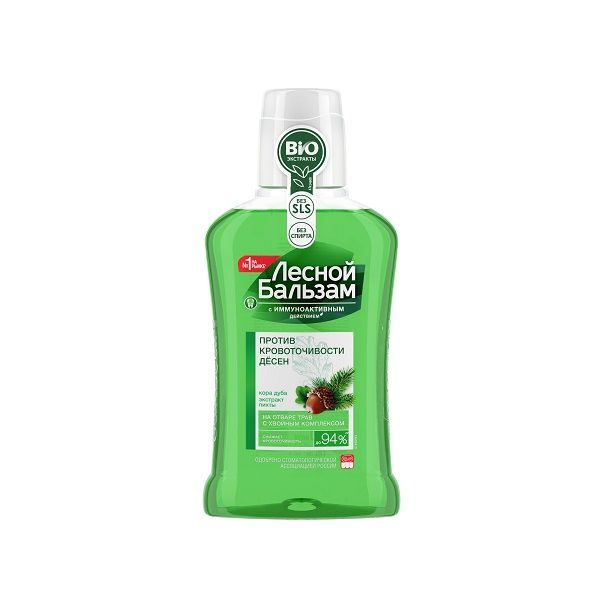 Изображение товара Ополаскиватель для полости рта Лесной бальзам 250мл с экстрактами трав и хвойных компонентов