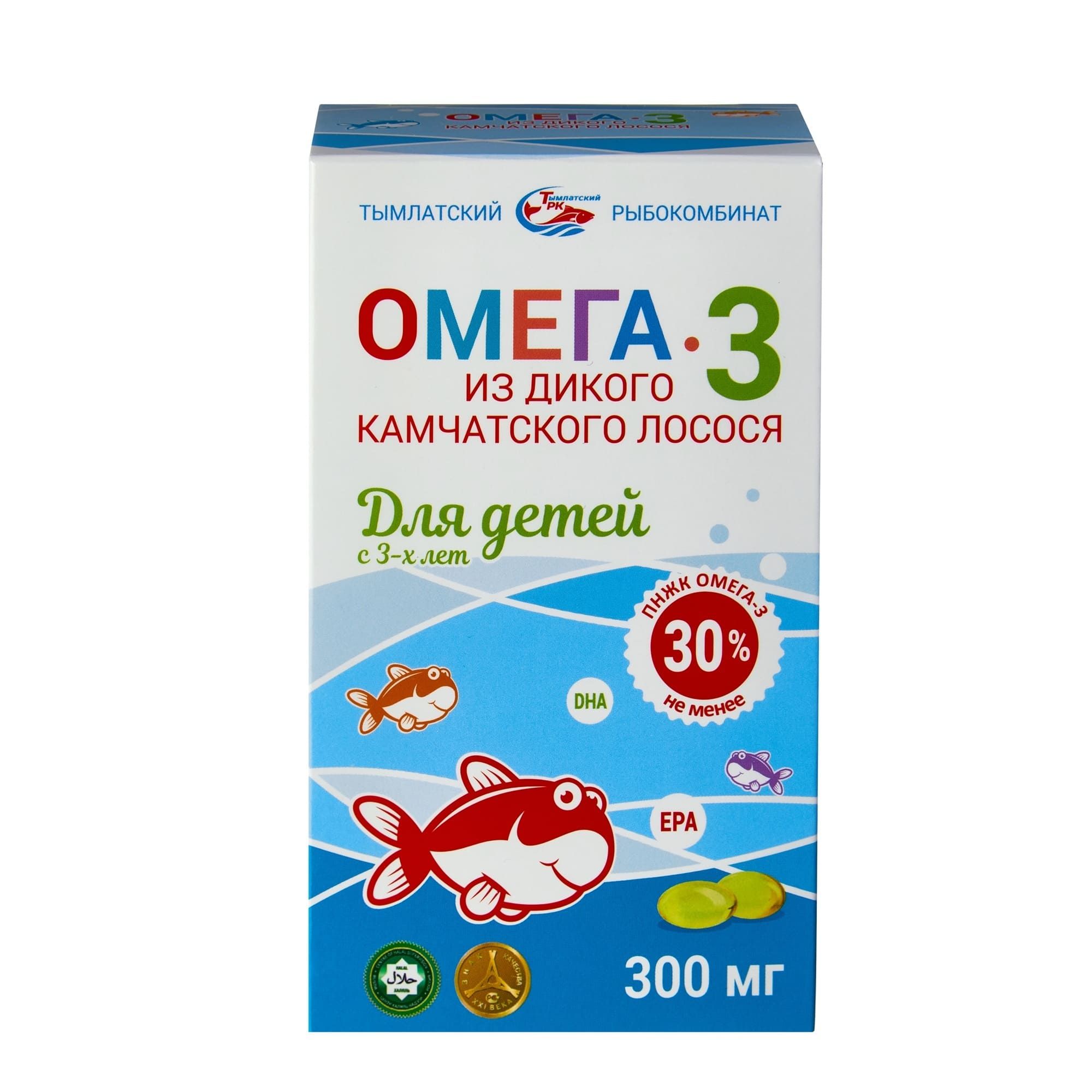 Изображение товара Омега-3 из дикого камчатского лосося для детей с 3 лет Salmonica/Салмоника капсулы 300мг 84шт