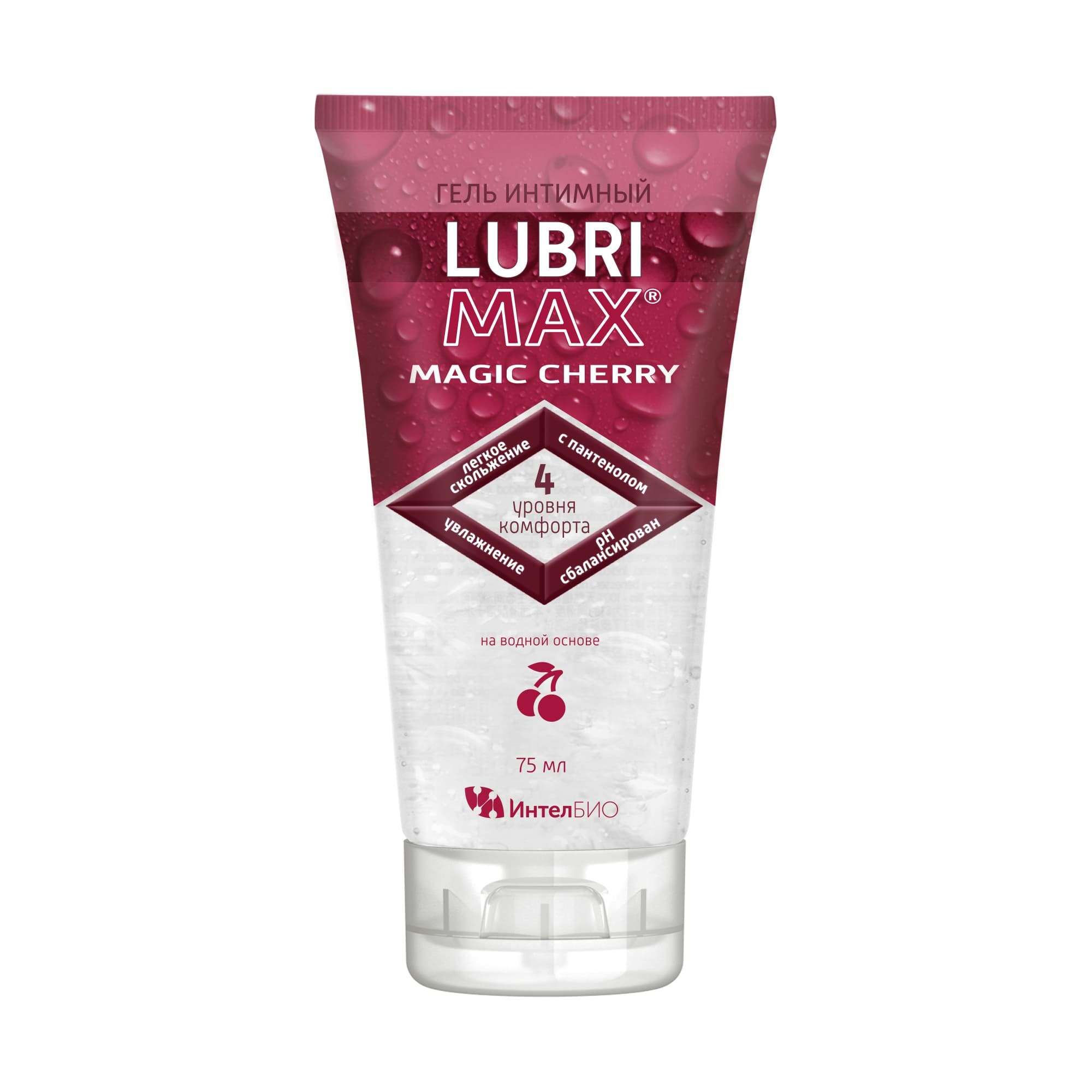 Изображение товара Гель интимный Magic cherry Lubrimax/Лубримакс туба 75мл