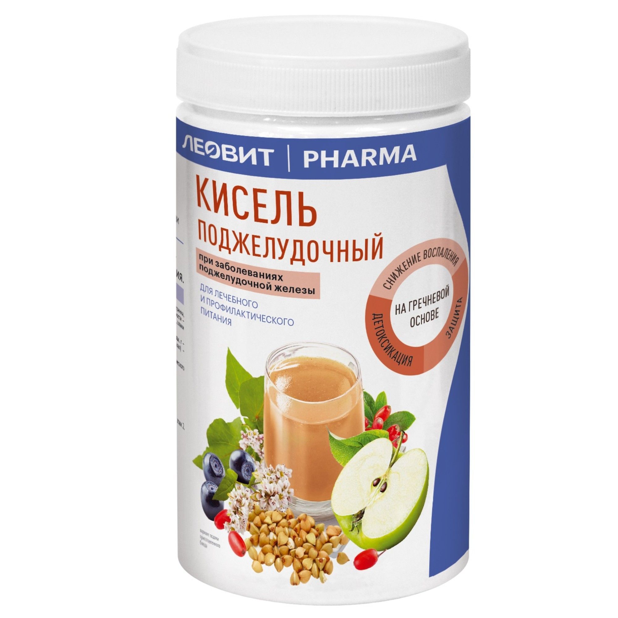 Изображение товара Кисель поджелудочный Pharma Леовит банка 400г
