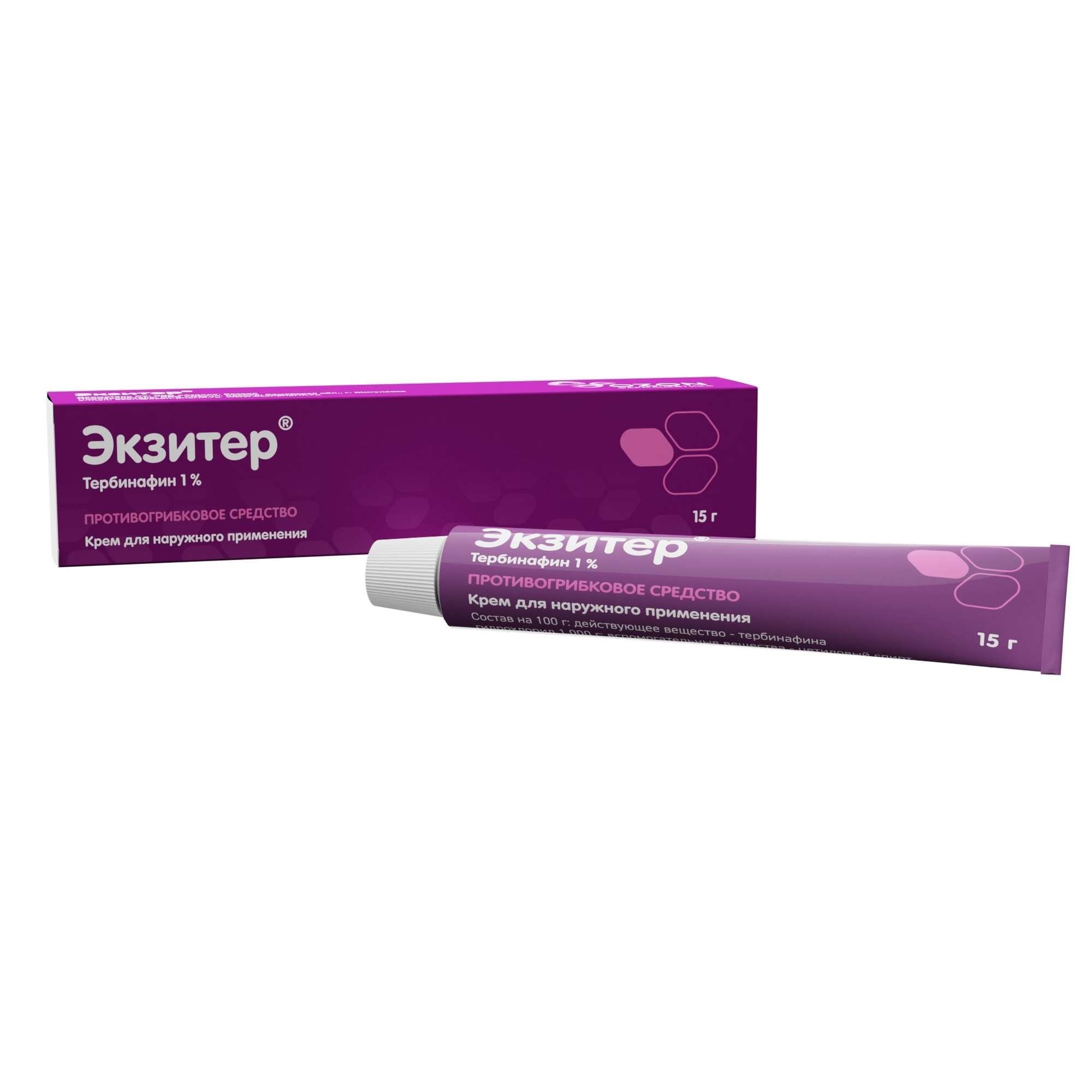 Изображение товара Экзитер крем для наруж. прим. 1% 15г