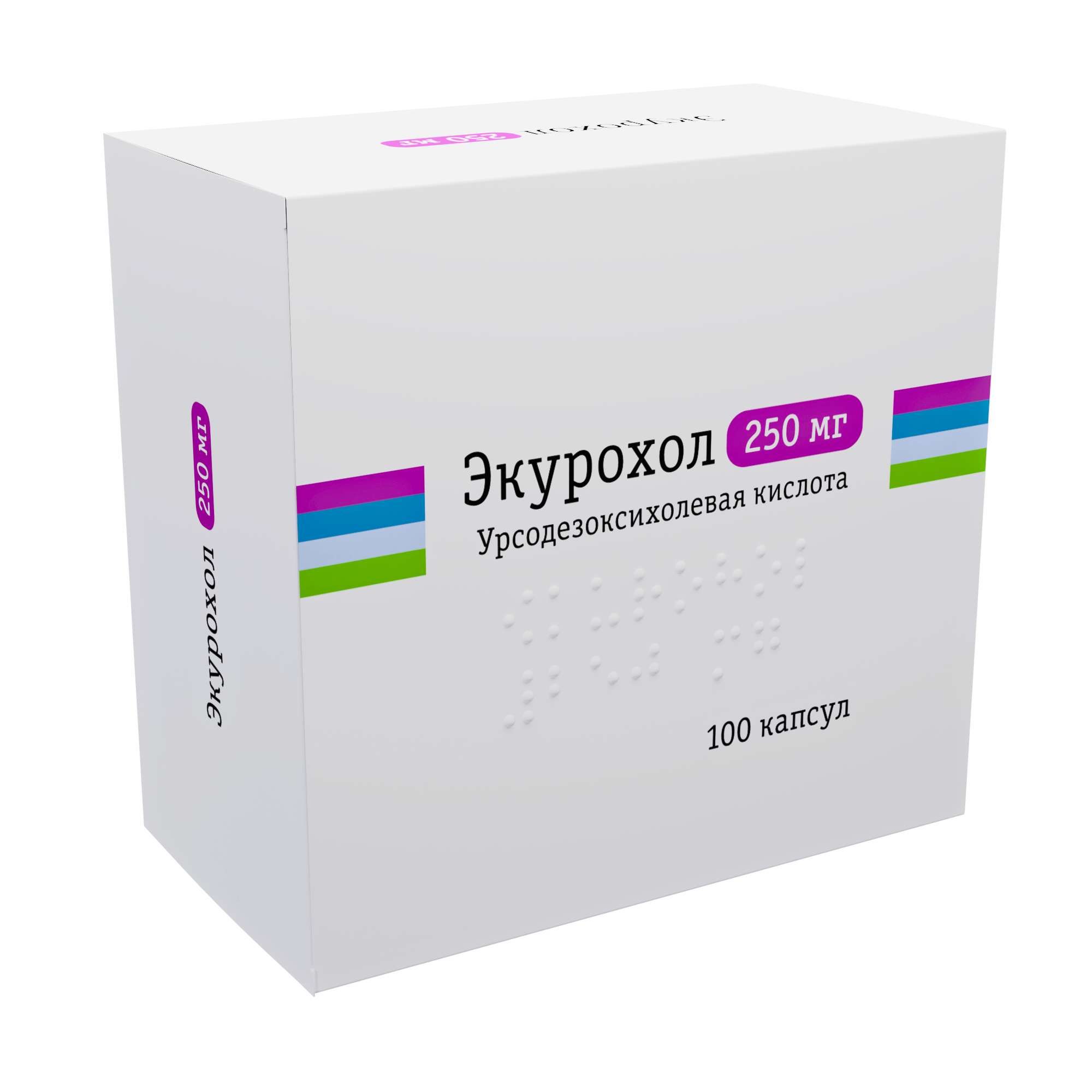 Изображение товара Экурохол капсулы 250мг 100шт