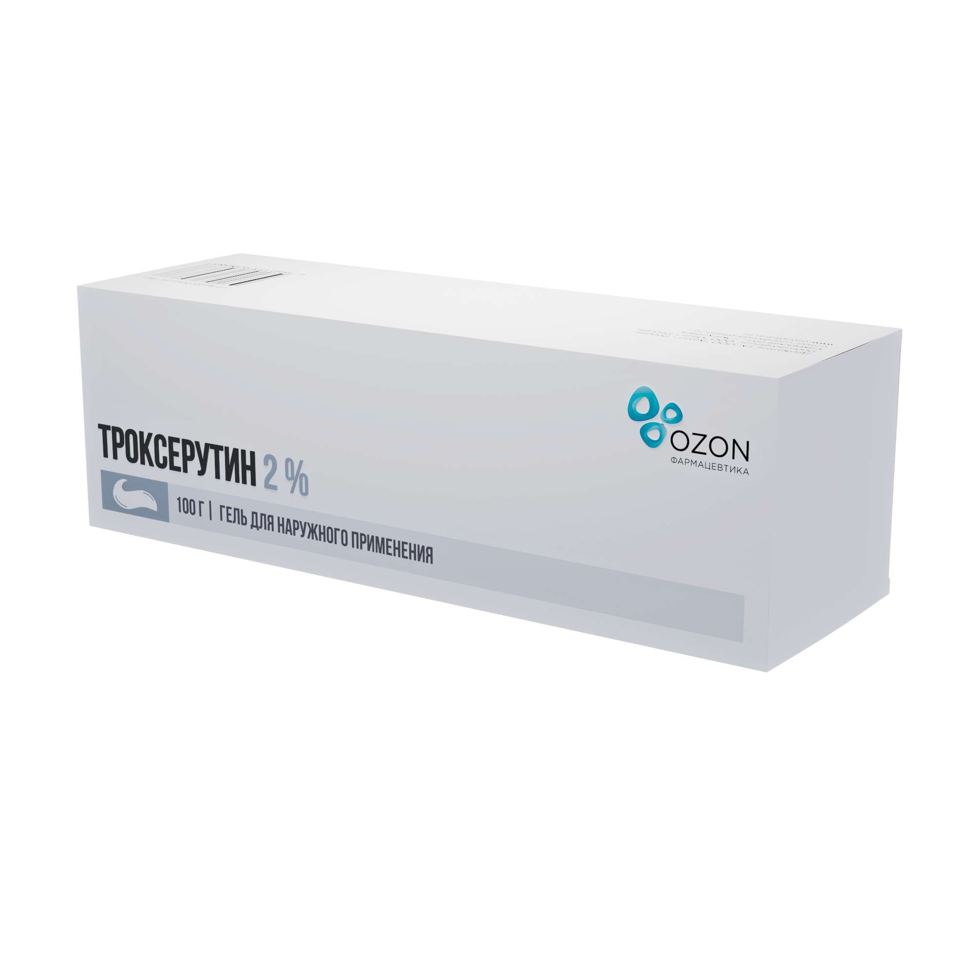 Изображение товара Троксерутин гель 2% для наружного применения 100 г - венотонизирующее средство