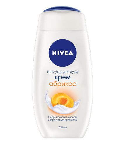 Изображение товара Гель-уход для душа крем абрикос Nivea 250 мл увлажнение и аромат