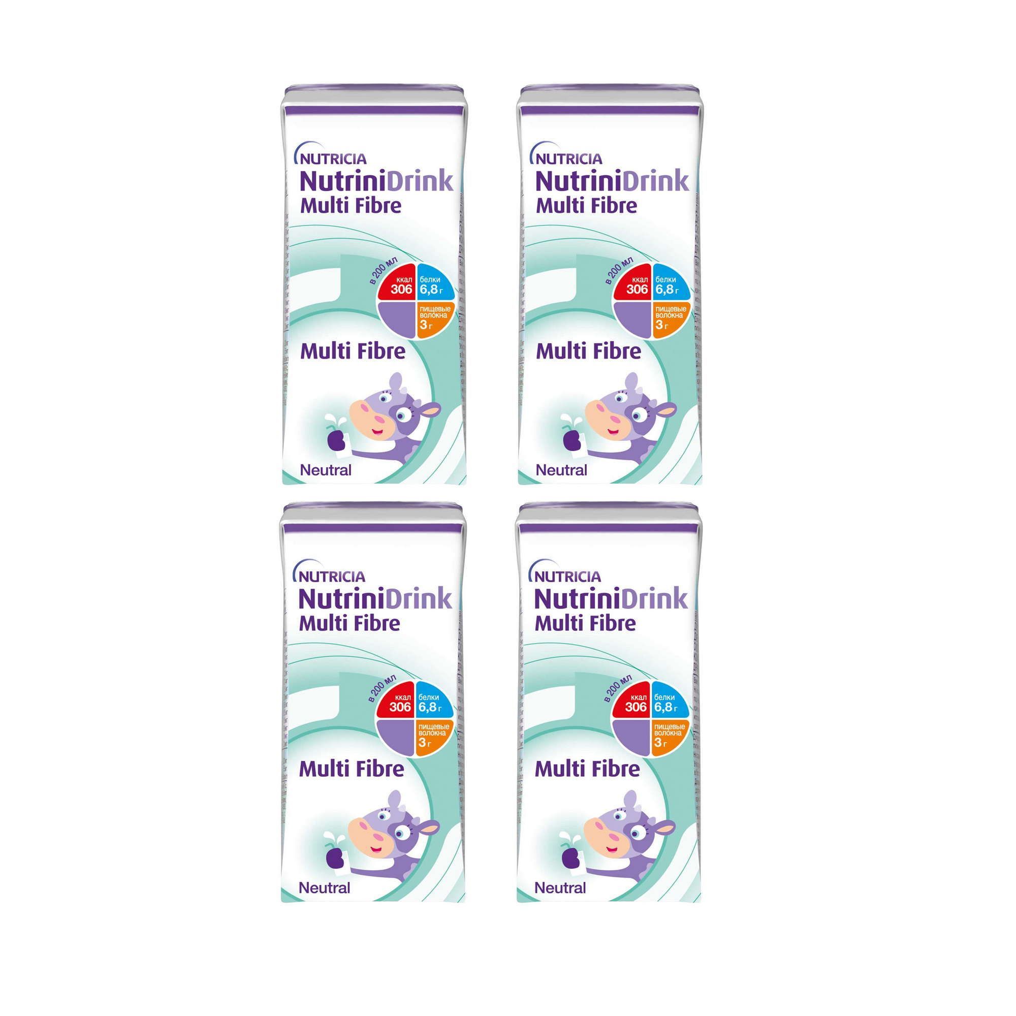 Изображение товара Жидкая смесь для энтерального питания с пищевыми волокнами 200мл для детей от 1 года NutriniDrink