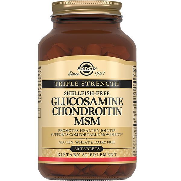 Изображение товара Глюкозамин-Хондроитин Solgar таблетки 60 шт для поддержания суставов