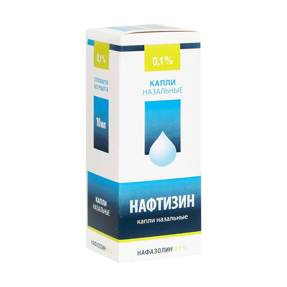 Изображение товара Нафтизин капли назальные 0,1% 10мл
