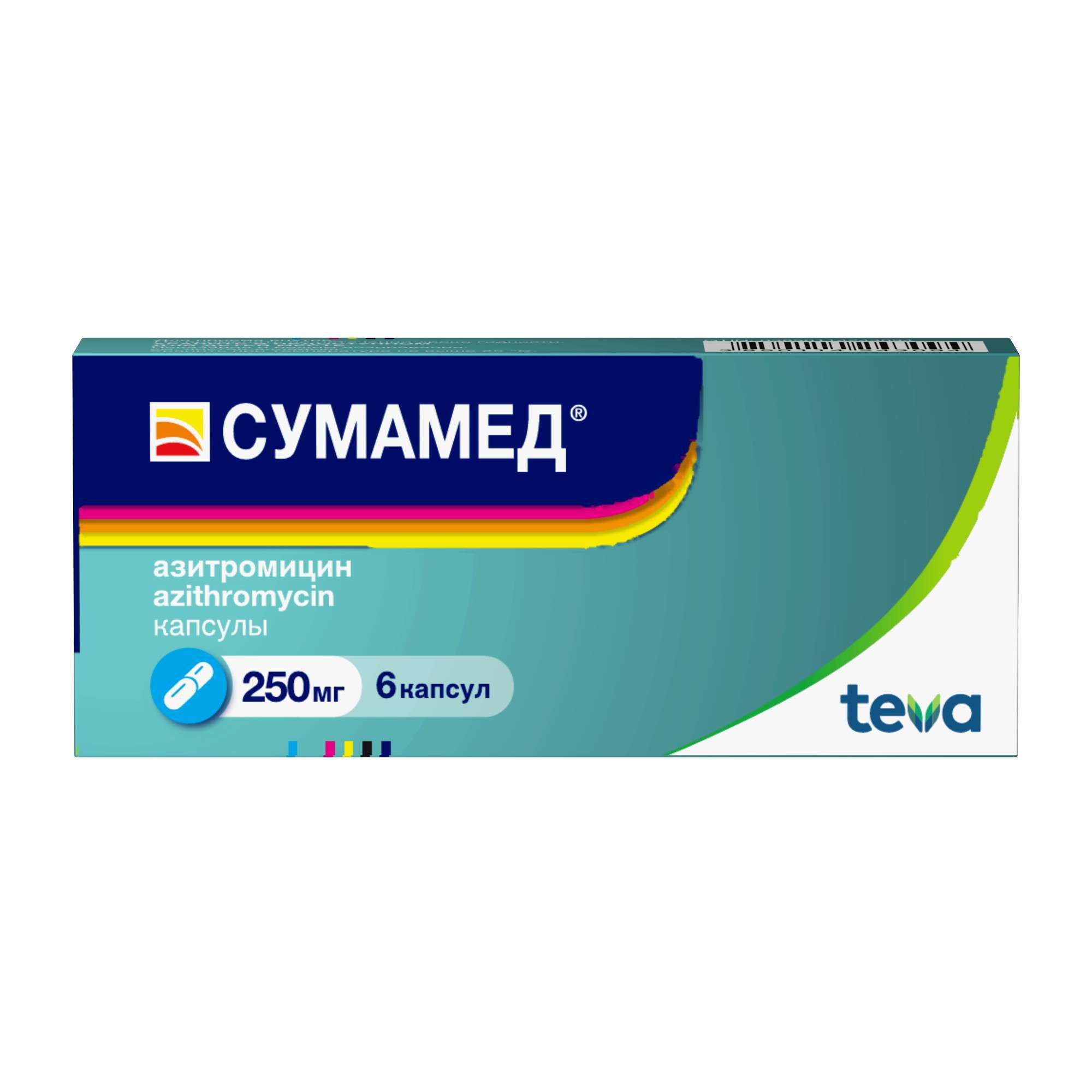 Изображение товара Сумамед капсулы 250мг 6шт