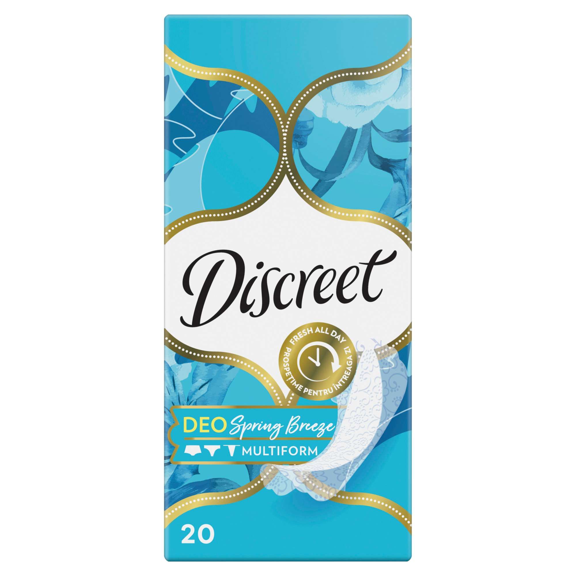 Изображение товара Ежедневные гигиенические прокладки Deo Spring Breeze Multiform Discreet 20 шт