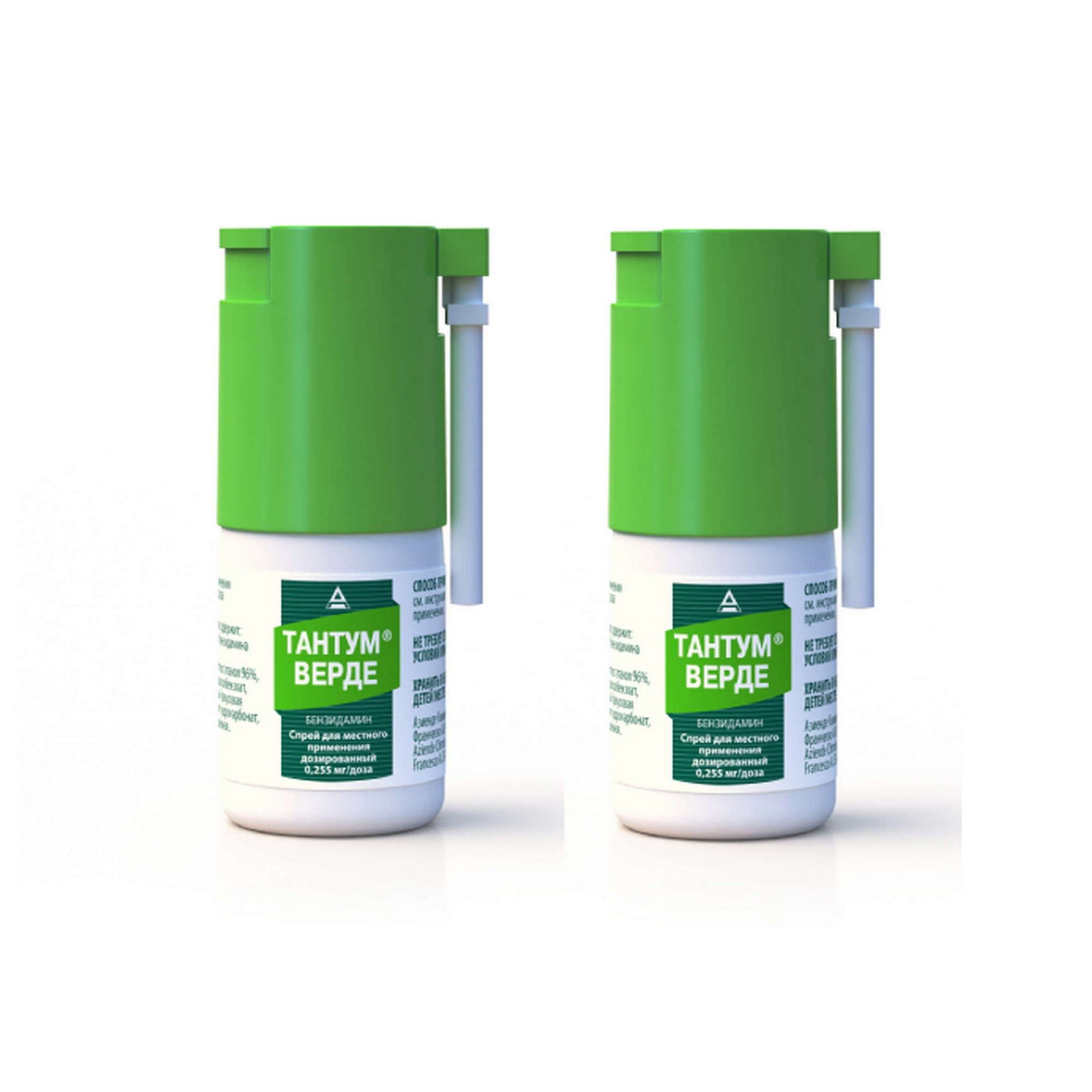 Изображение товара 2Х Тантум Верде спрей для местного применения 30 мл 176 доз