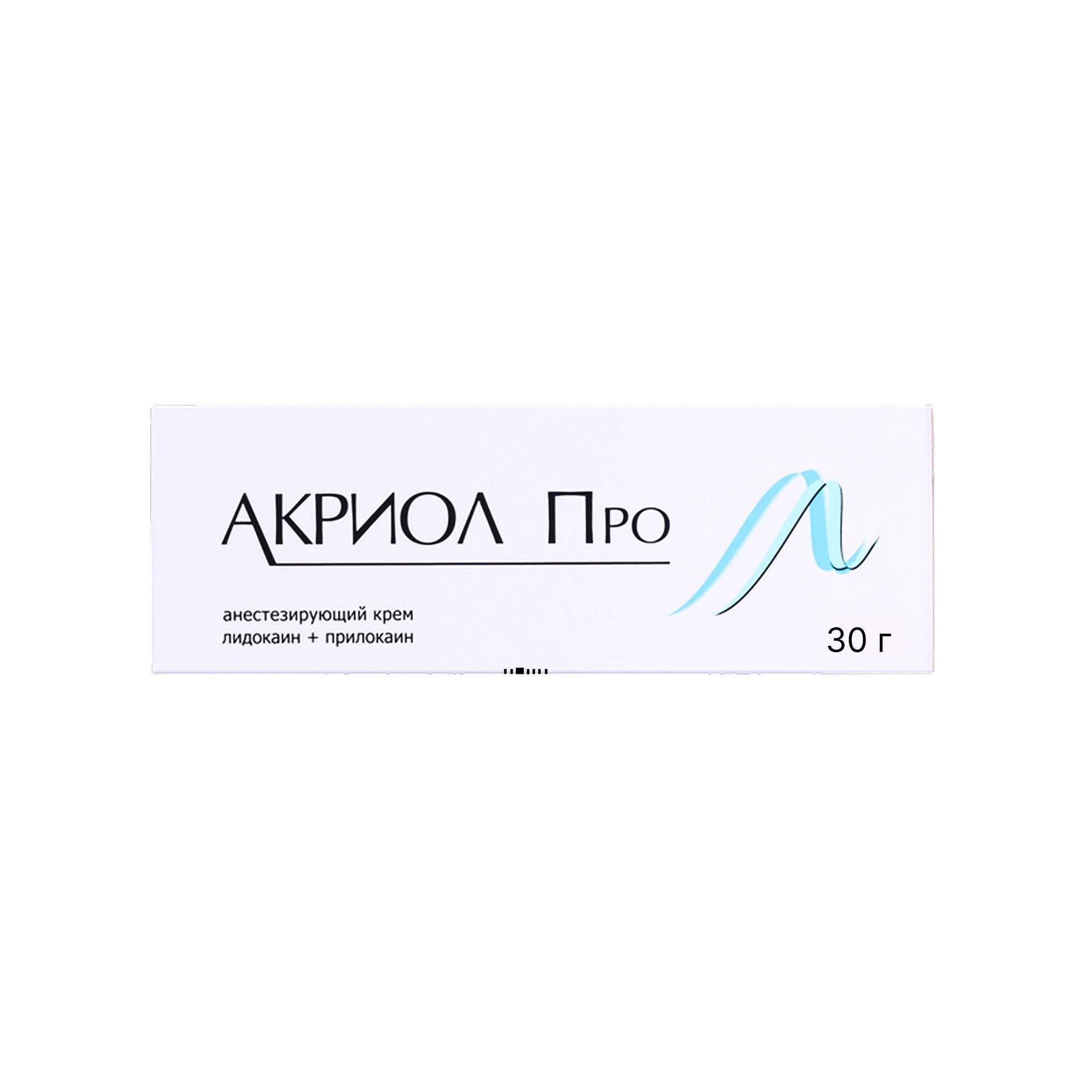 Изображение товара Акриол Про крем для наружного применения 2,5%+2,5% 30г - эффективная местная анестезия