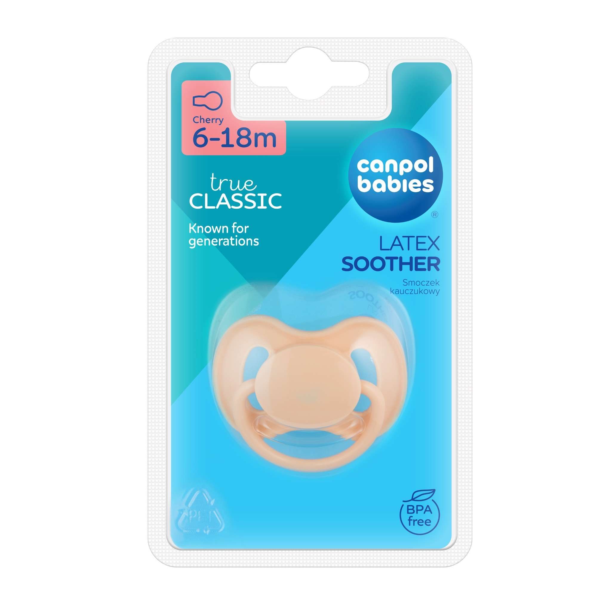 Изображение товара Классическая латексная соска-пустышка для малышей 6-18 месяцев Canpol