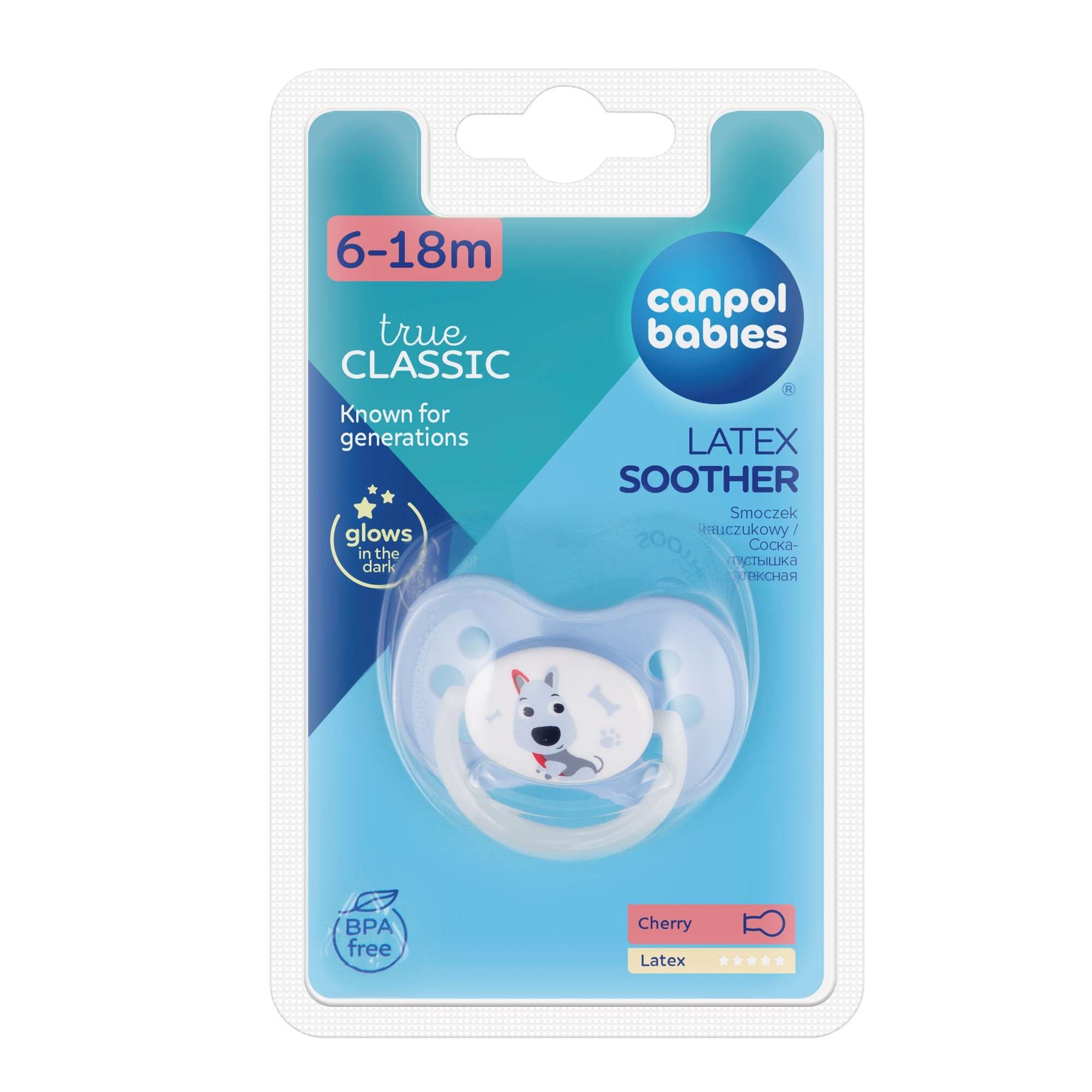 Изображение товара Соска-пустышка латексная 6-18 мес. Animals Babies Canpol/Канпол Изображение товара Соска-пустышка латексная 6-18 мес. Animals Babies Canpol/Канпол