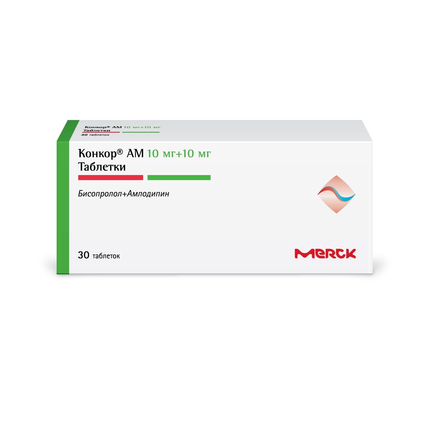 Изображение товара Конкор АМ таблетки 10мг+10мг 30шт