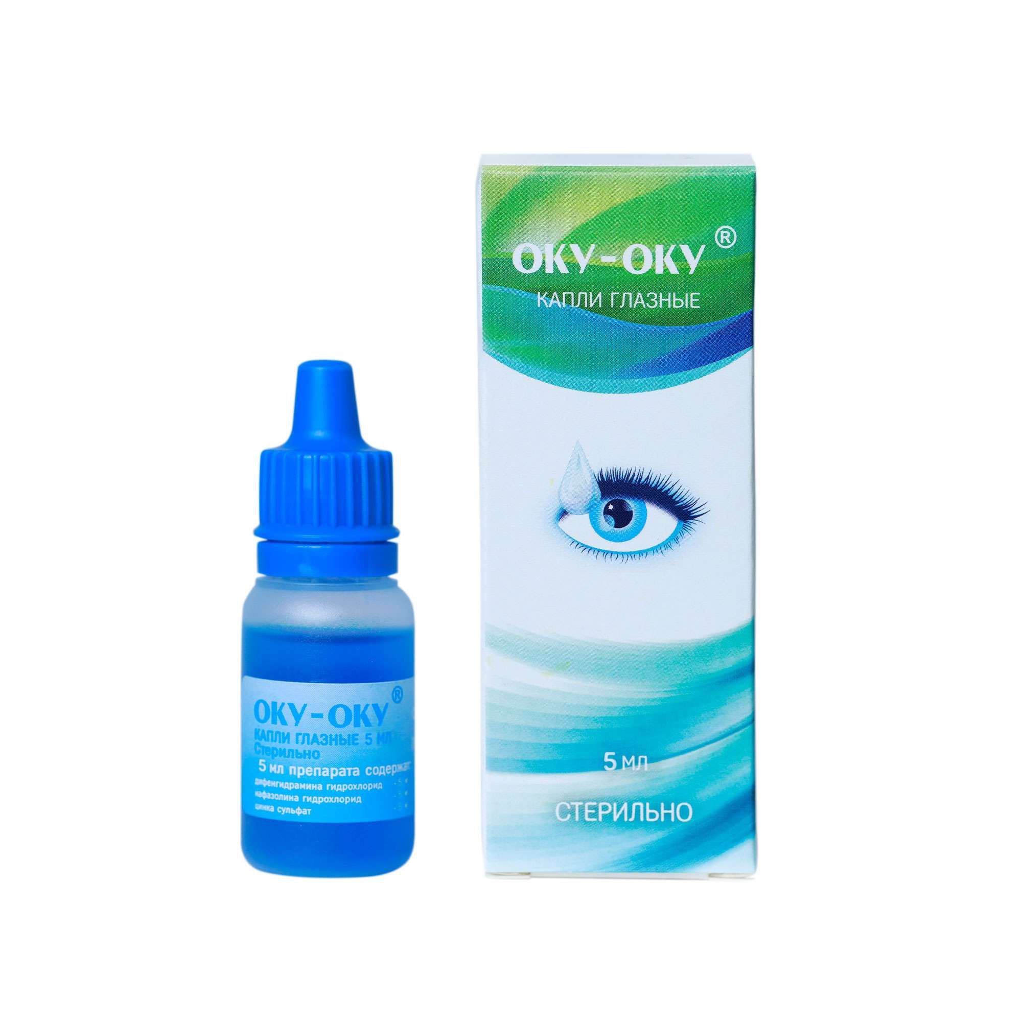 Изображение товара Глазные капли Оку-Оку 5мл для лечения конъюнктивита