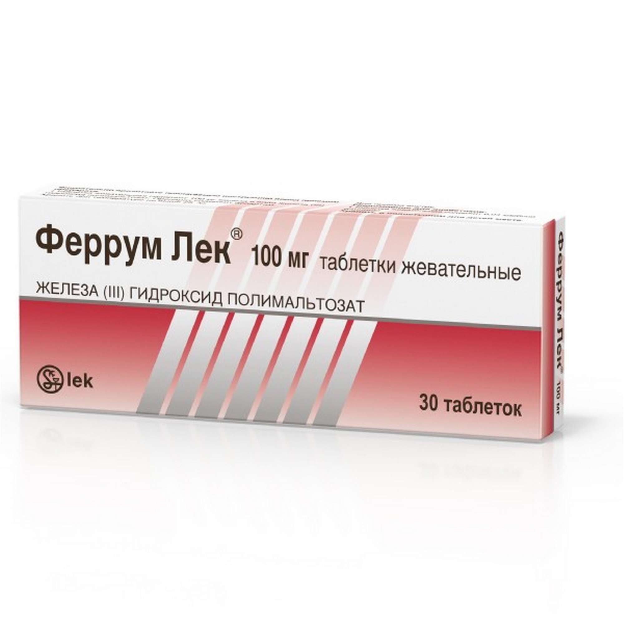 Изображение товара Феррум Лек таблетки жевательные 100мг 30шт