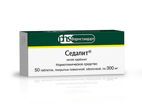 Изображение товара Седалит таблетки лития карбонат 300мг 50 шт для лечения психических расстройств