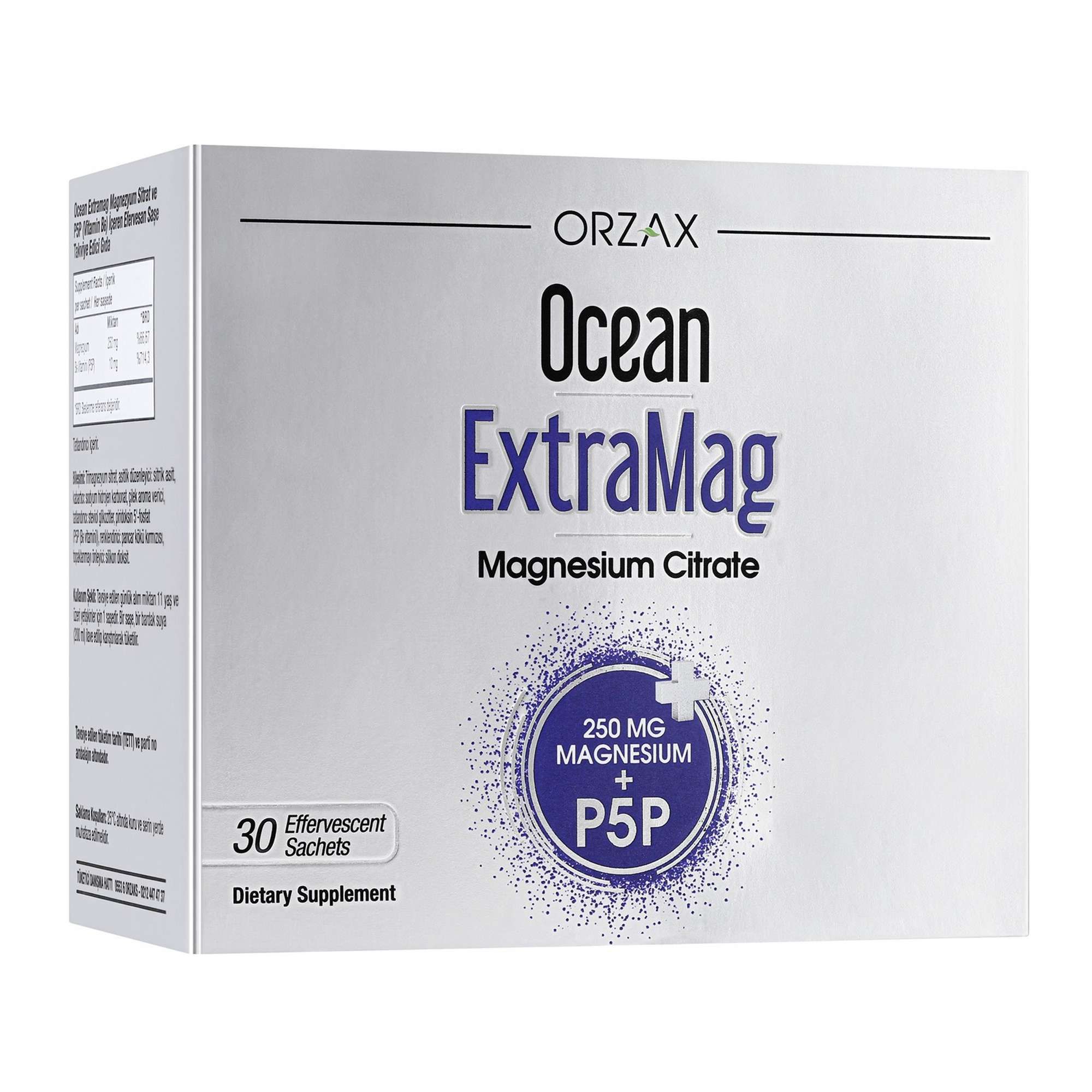 Изображение товара ЭкстраМаг вкус клубники Ocean Orzax саше 3, 49 г 30 шт - биодобавка для нервной системы и мышц