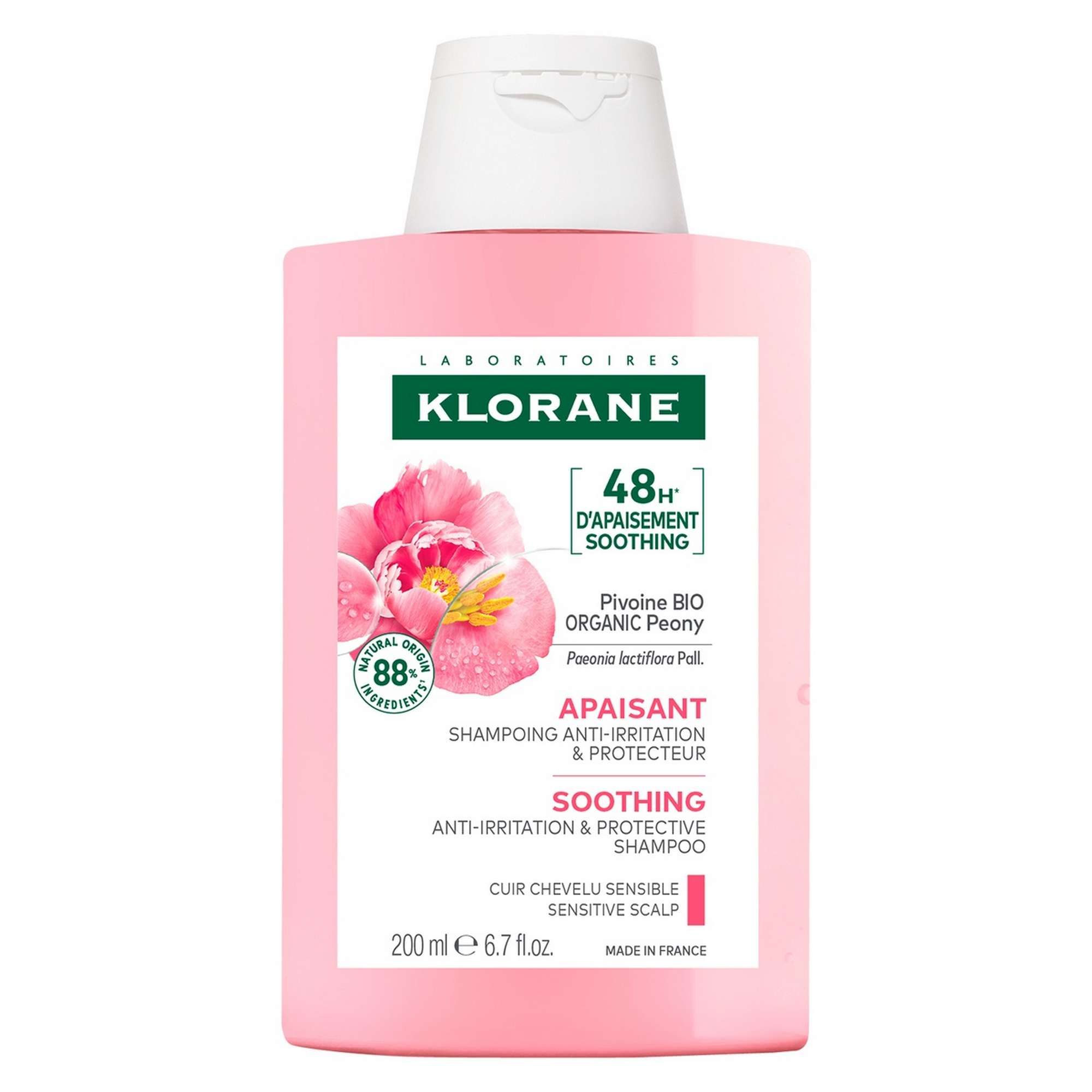 Изображение товара Шампунь для волос успокаивающий с экстрактом пиона Klorane/Клоран 200мл