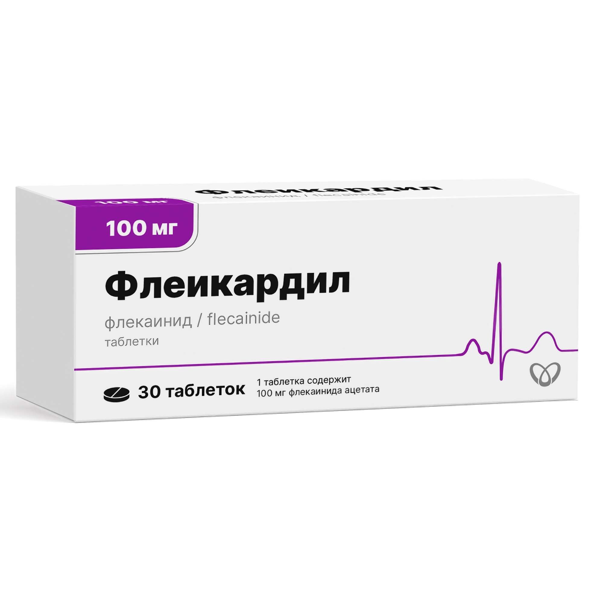 Изображение товара Флеикардил таблетки 100мг 30 шт - антиаритмический препарат для взрослых