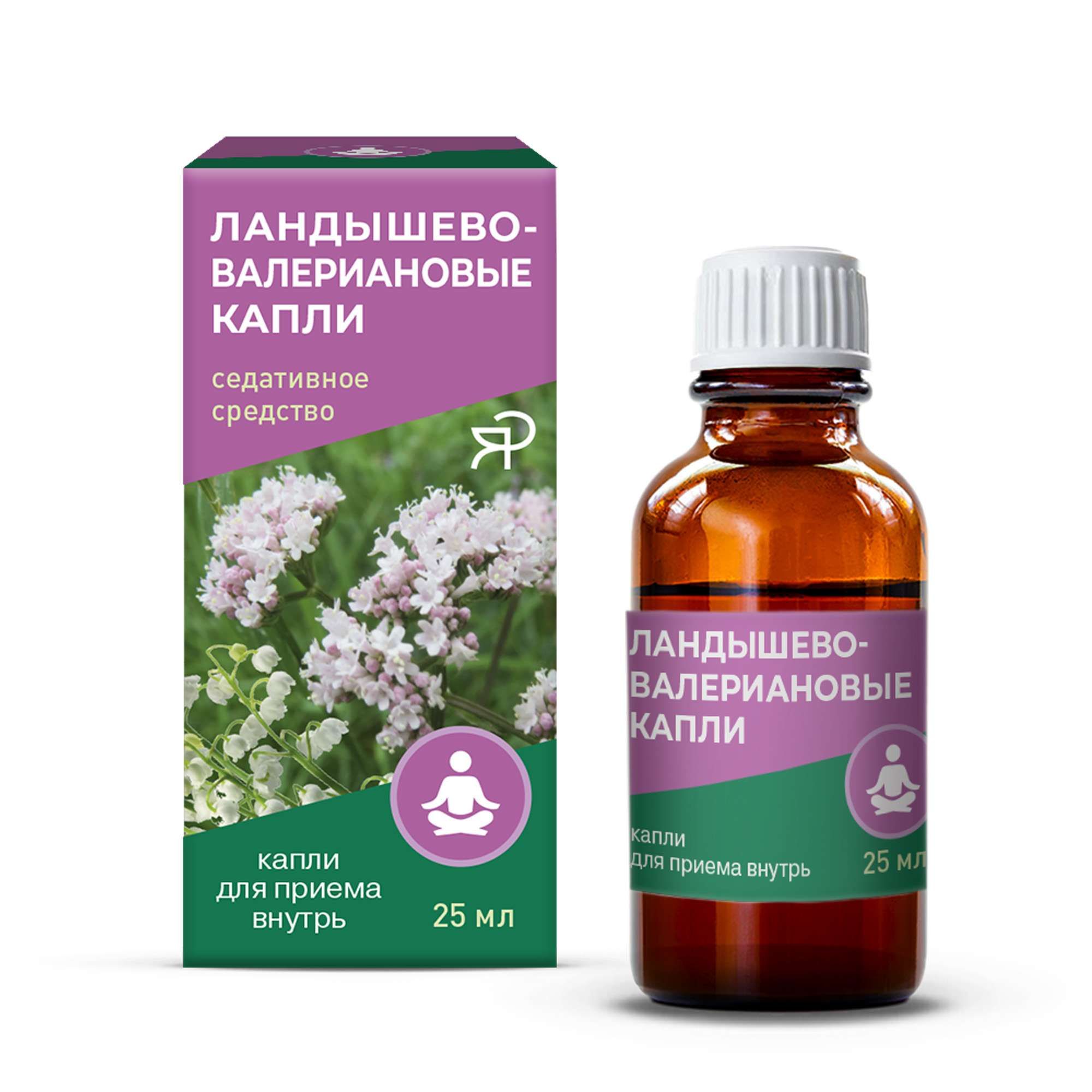 Изображение товара Ландышево-валериановые капли для внутреннего применения 25мл натуральный продукт