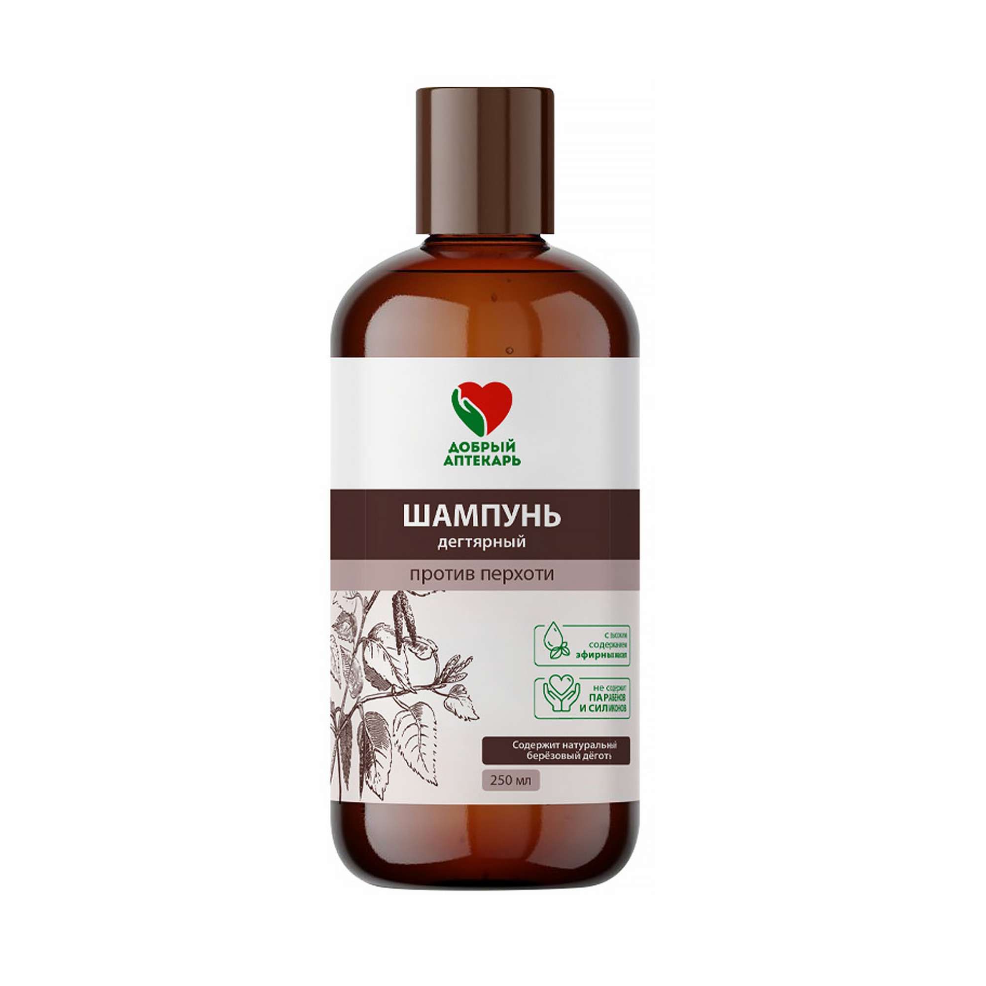 Изображение товара Дегтярный шампунь против перхоти Добрый Аптекарь 250 мл натуральный состав