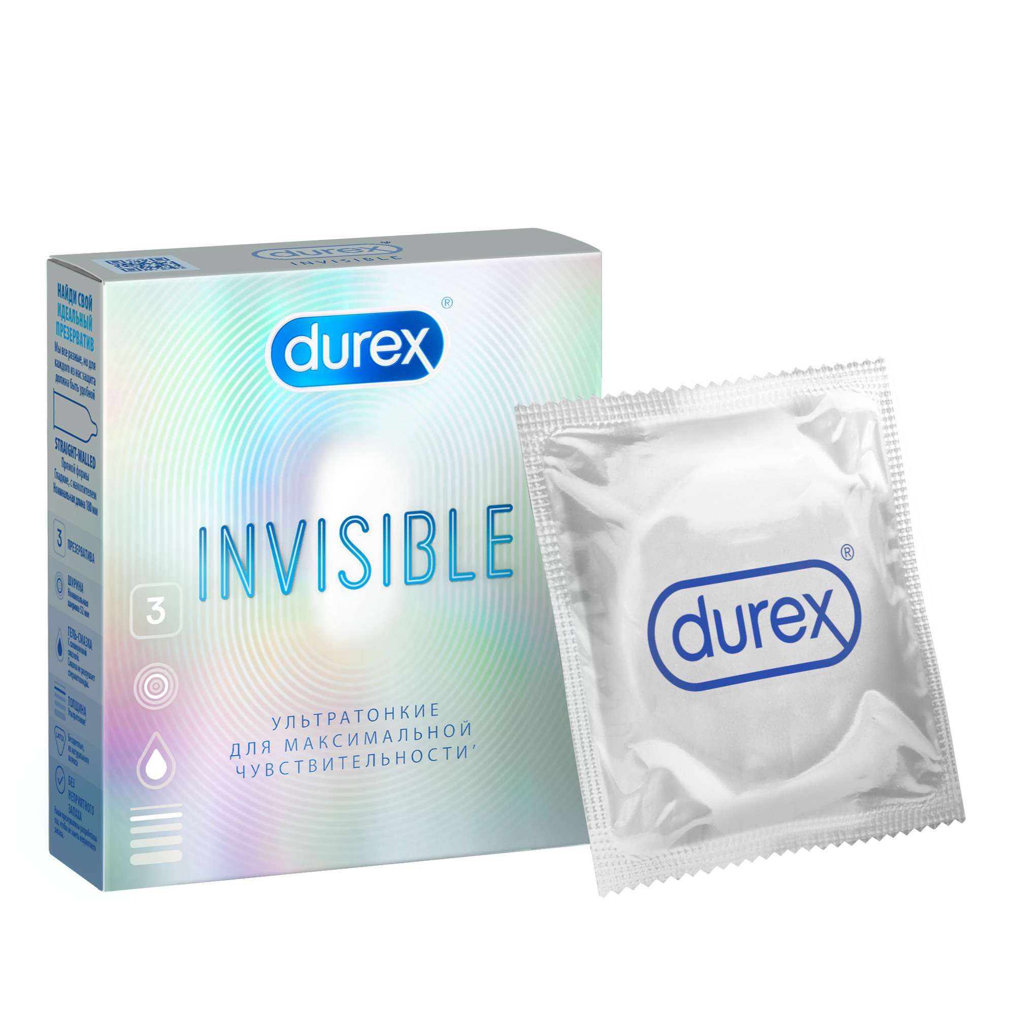 Изображение товара Презервативы Invisible Durex/Дюрекс 3шт