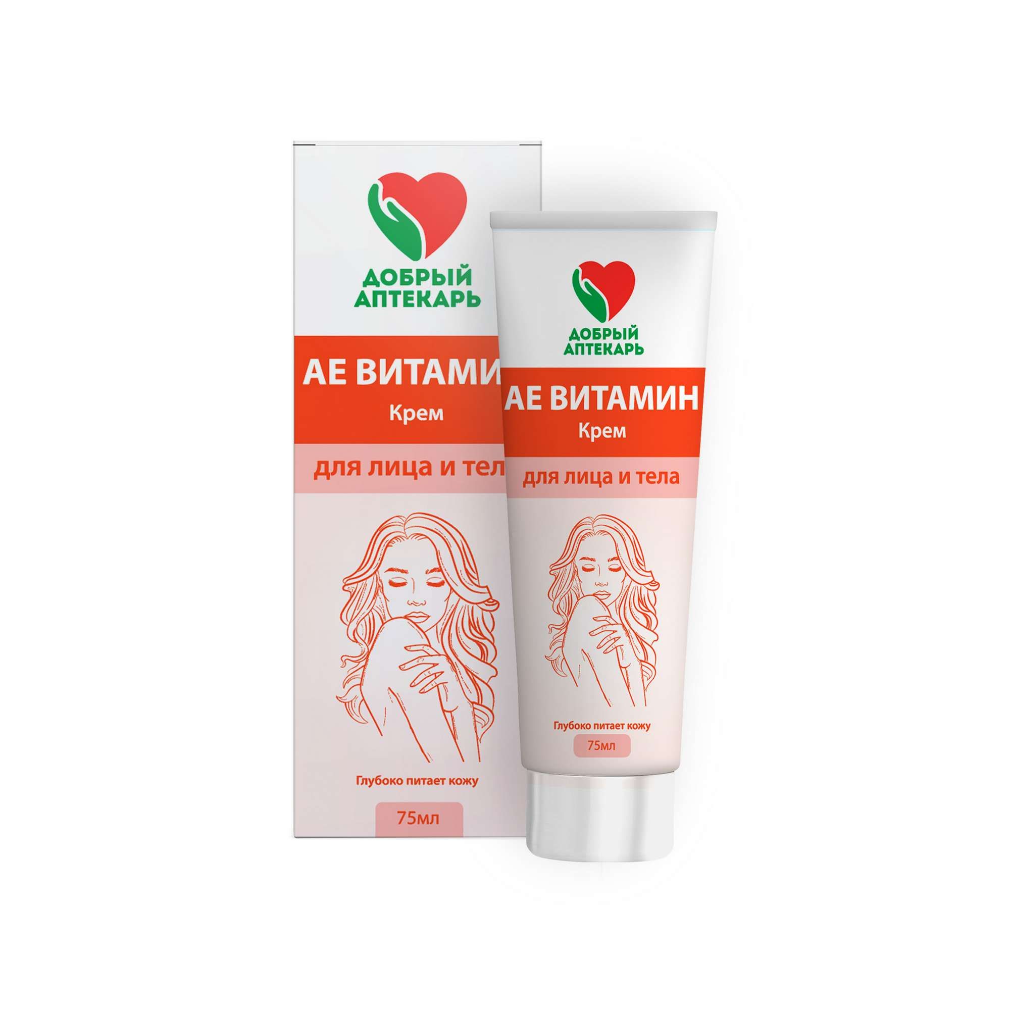 Изображение товара Крем для лица и тела с витаминами А и Е Добрый Аптекарь 75мл