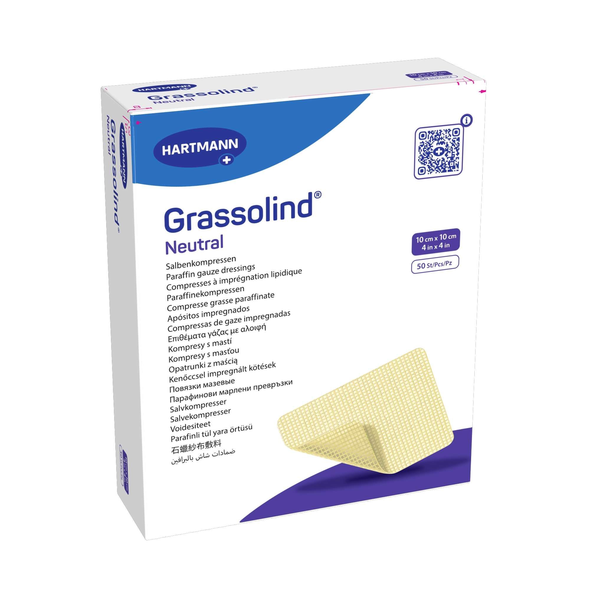 Изображение товара Повязка мазевая Neutral Grassolind/Гразолинд 10х10см 50шт