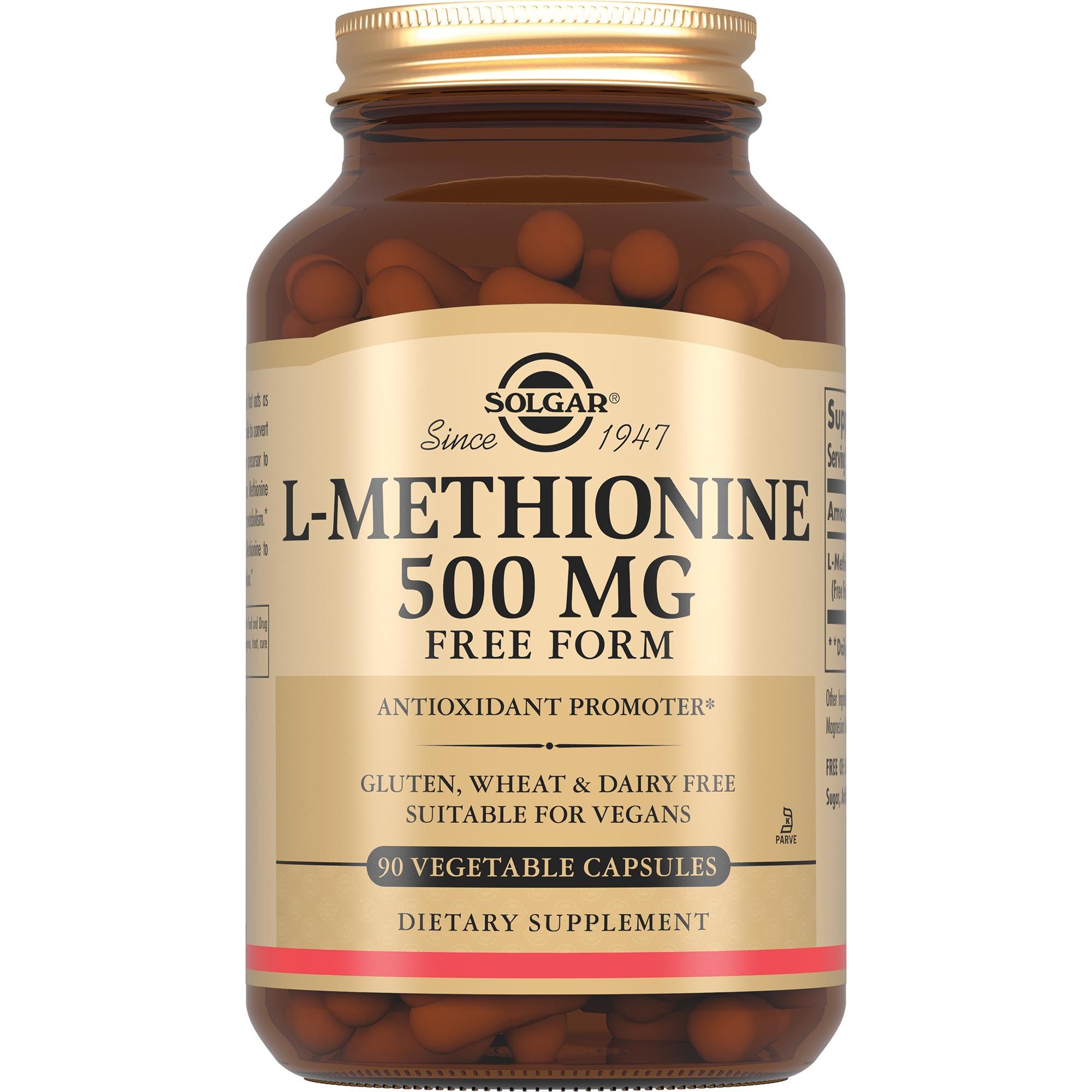 Изображение товара L-метионин 500мг Solgar/Солгар капсулы 675мг 90шт