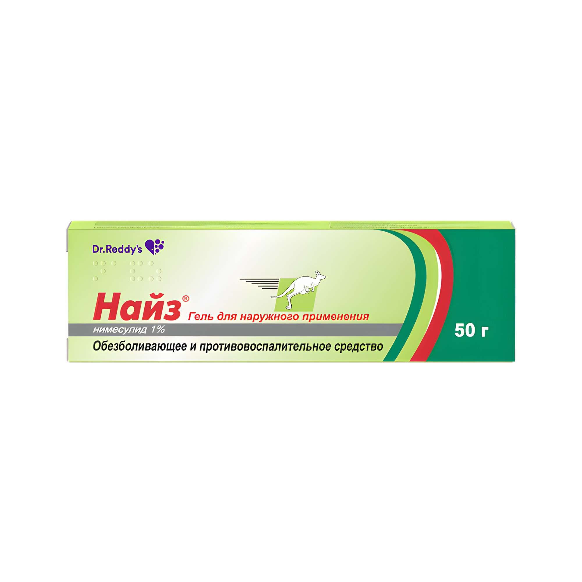 Изображение товара Найз гель 1% для наружного применения 50 г против воспаления и боли
