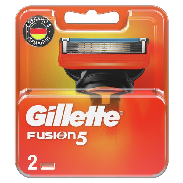 Изображение товара Сменные кассеты Gillette Fusion5 2 шт. для гладкого бритья и точного триммера Изображение товара Сменные кассеты Gillette Fusion5 2 шт. для гладкого бритья и точного триммера