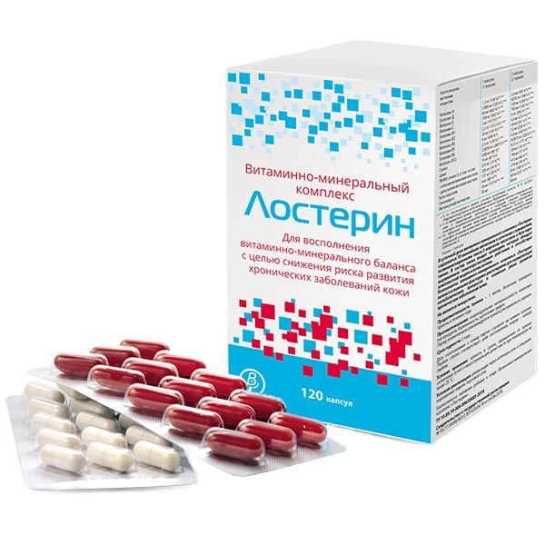 Изображение товара Лостерин витаминно-минеральный комплекс капсулы 120 шт для кожи ногтей волос