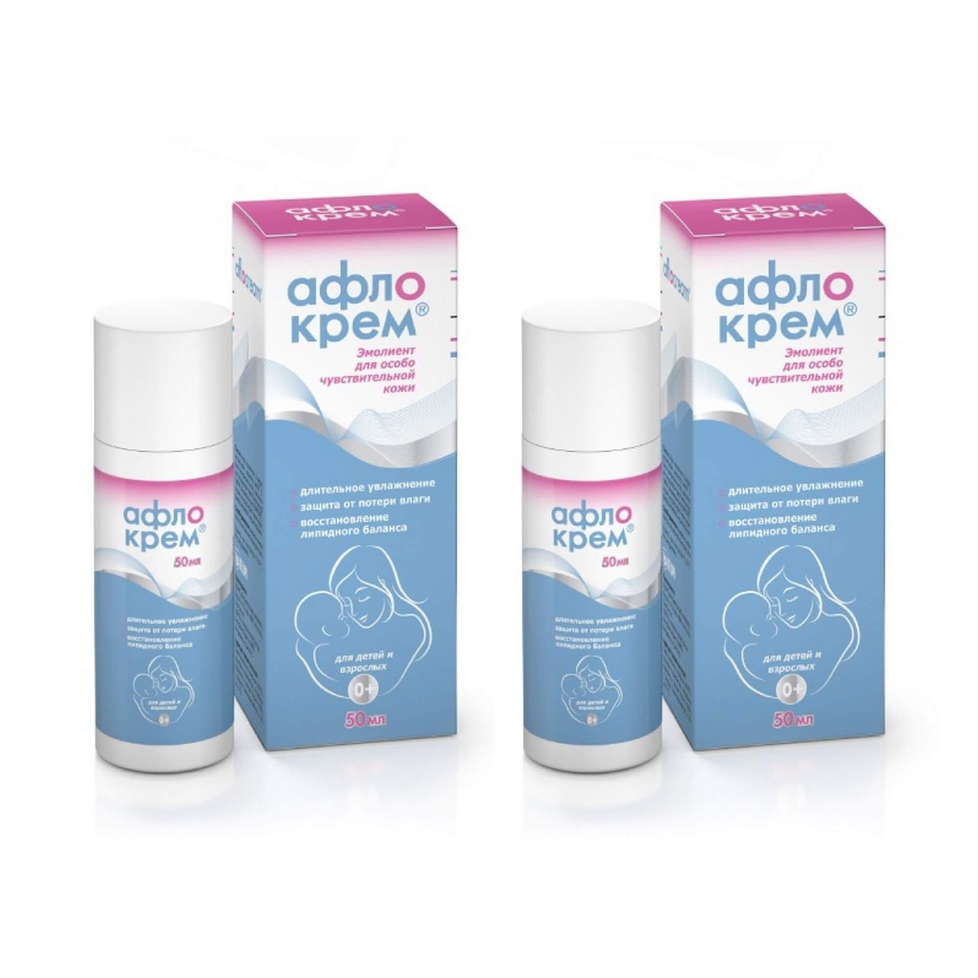 Изображение товара Афлокрем эмолиент в тубе 50г для ухода за сухой кожей