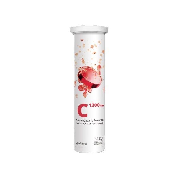 Изображение товара Витамин С 1200 апельсин Vitateka/Витатека таблетки шипучие 20шт