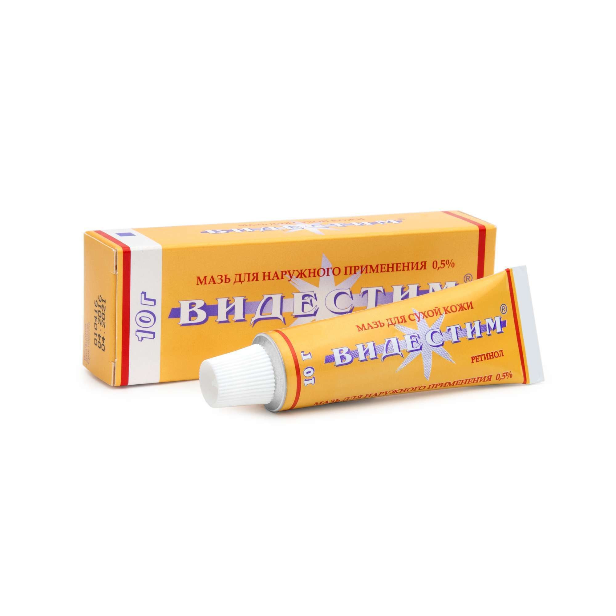 Изображение товара Видестим мазь 0,5% 10 г для лечения кожных заболеваний, регенерация