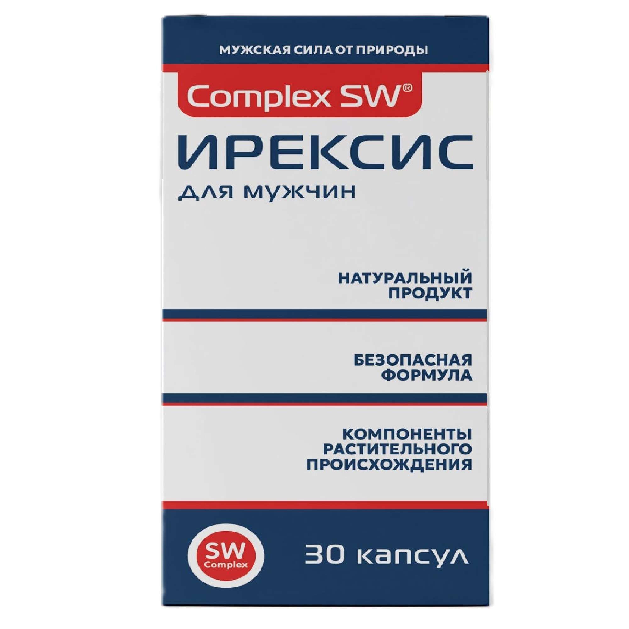 Изображение товара Ирексис Complex SW капсулы для поддержки мужского здоровья 780 мг 30 шт