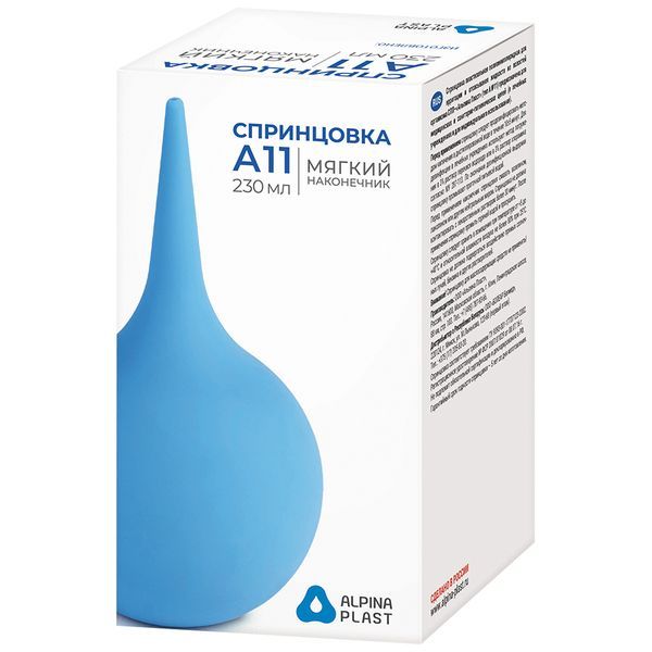 Изображение товара Спринцовка А11 с мягким наконечником Альпина Пласт 230мл