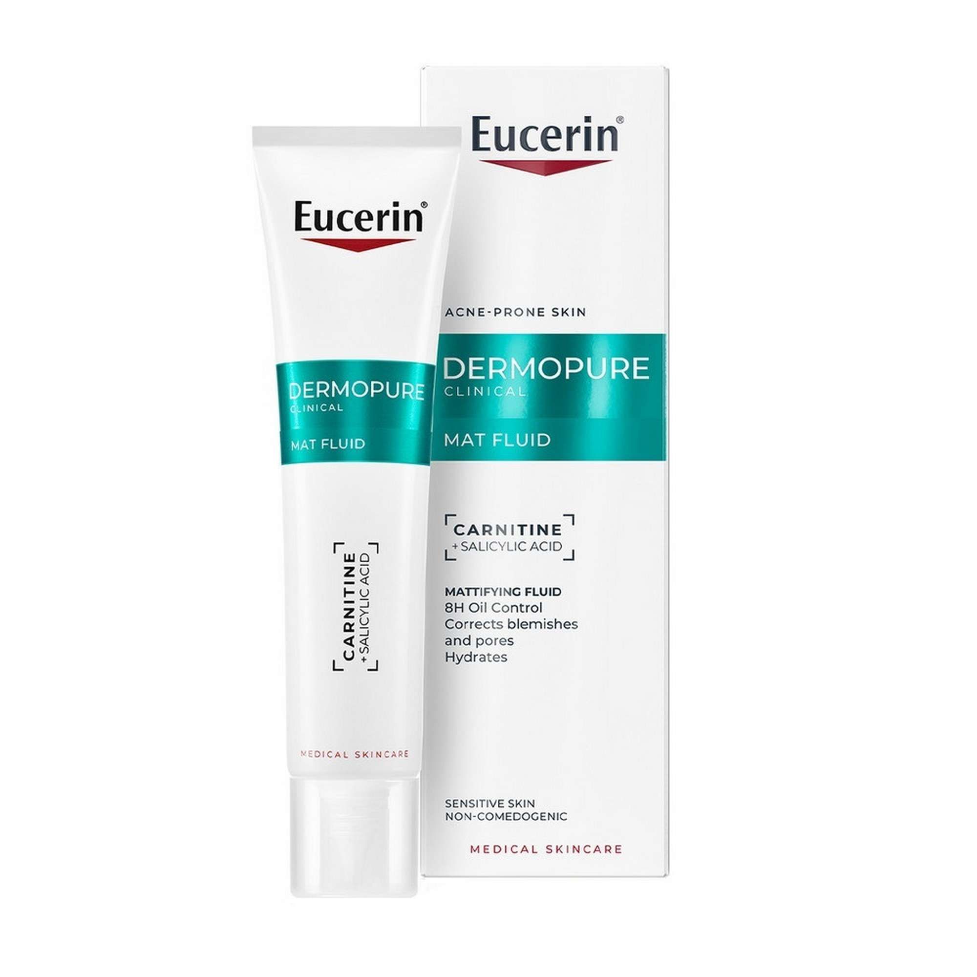 Изображение товара Увлажняющий матирующий флюид Eucerin DermoPURE для проблемной кожи 40мл Изображение товара Увлажняющий матирующий флюид Eucerin DermoPURE для проблемной кожи 40мл