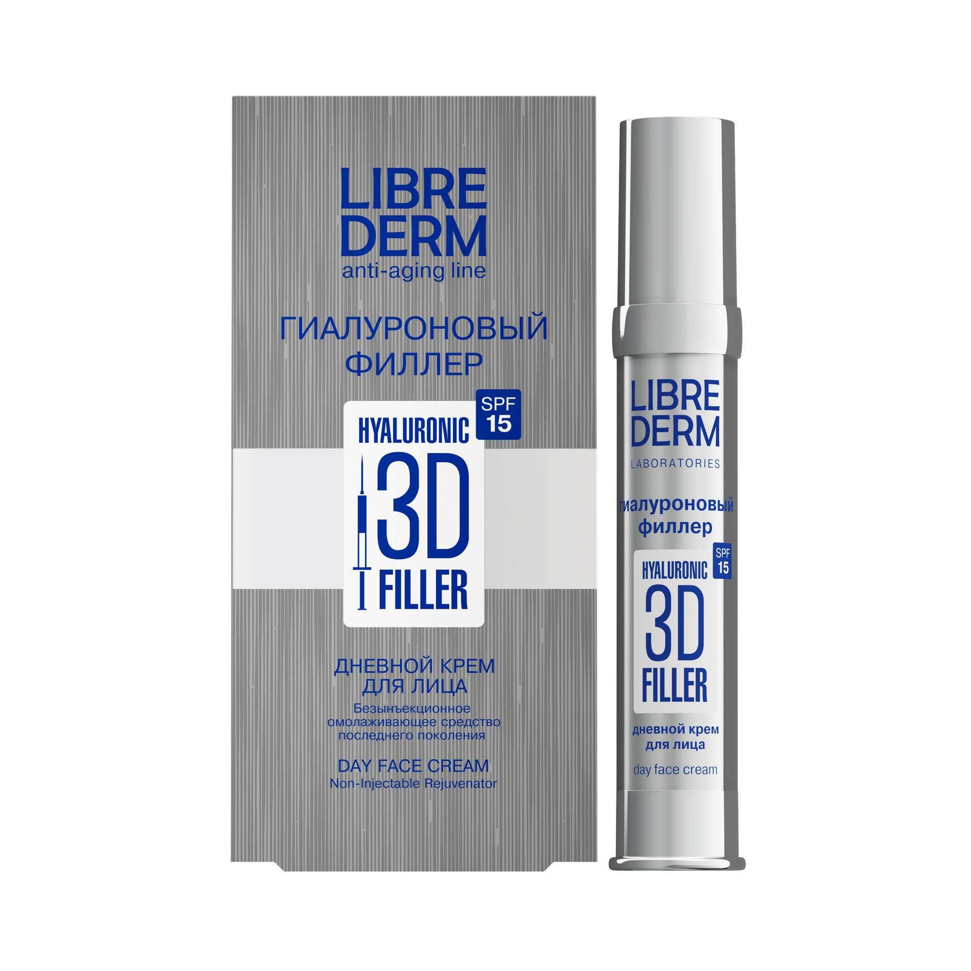 Изображение товара Дневной крем Hyaluronic 3D Filler SPF15 Librederm 30мл