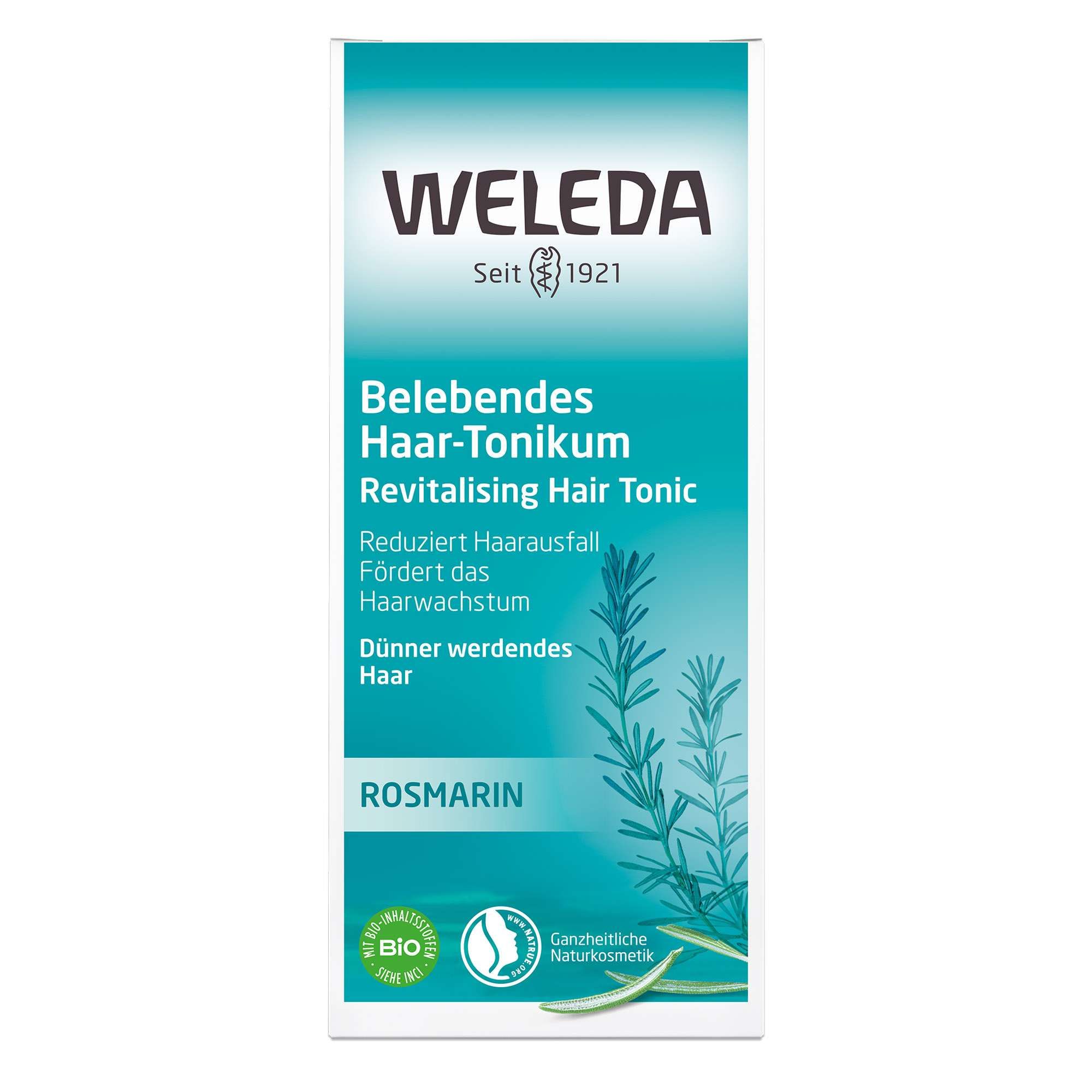 Изображение товара Средство для роста волос укрепляющее розмарин Weleda 100мл