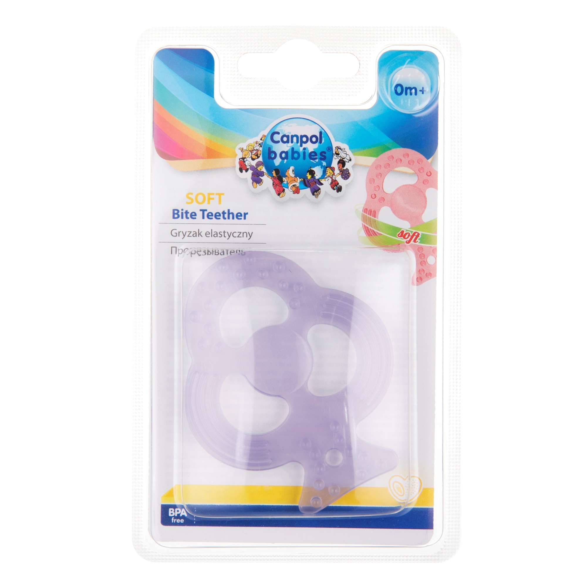 Изображение товара Мягкий прозрачный прорезыватель для детей с 3 месяцев Canpol 9/501