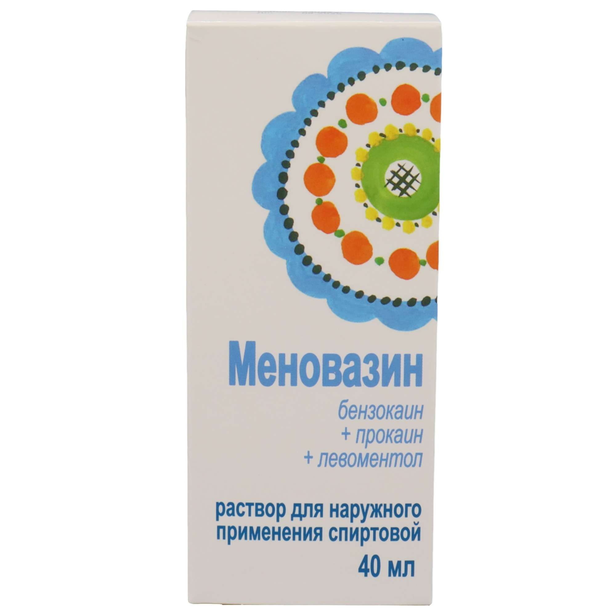 Изображение товара Меновазин раствор 40мл спиртовой для наружного применения