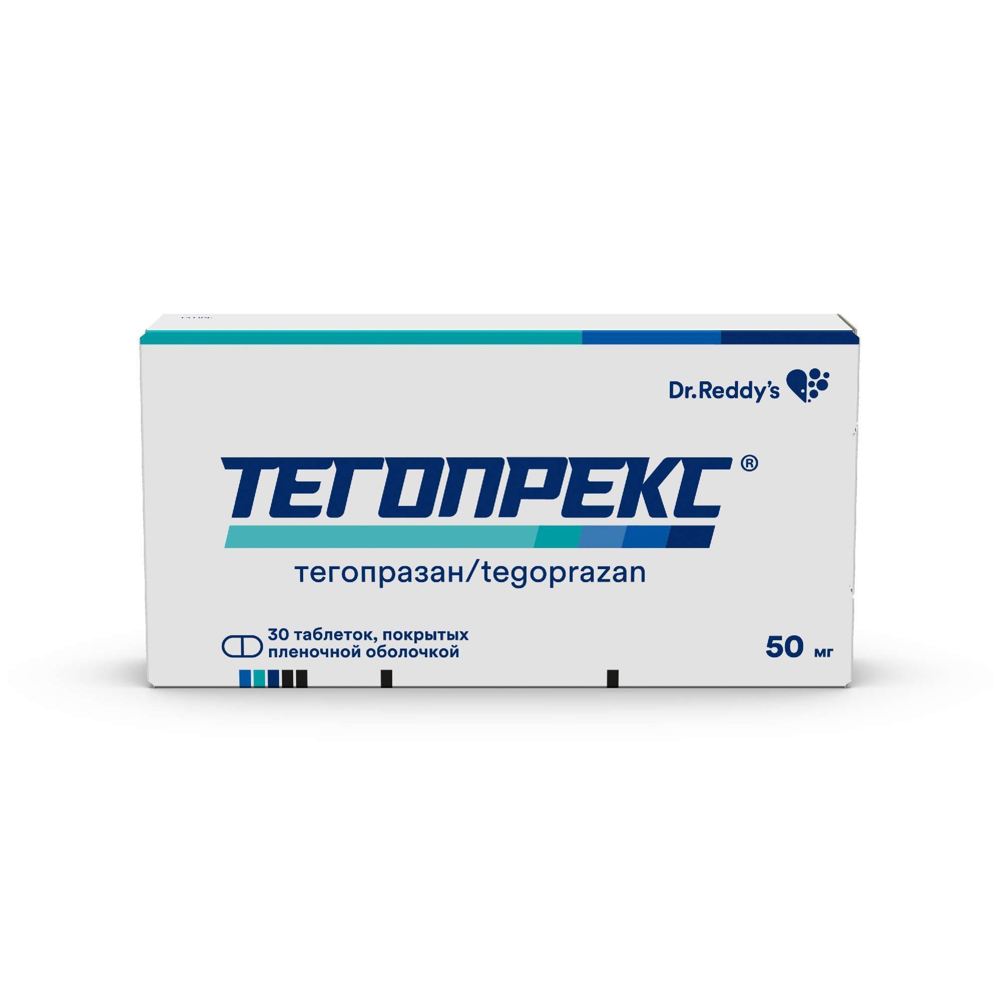 Изображение товара Тегопрекс таблетки, покрытые пленочной оболочкой 50мг 30шт