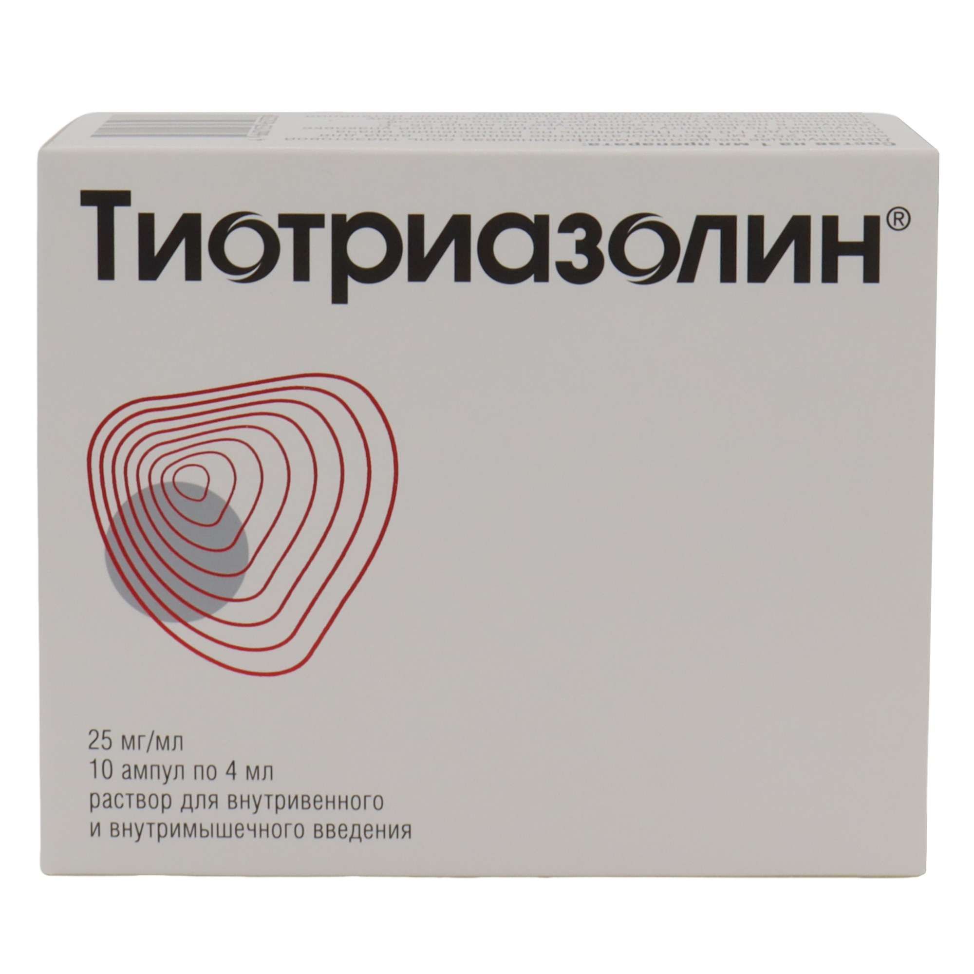 Изображение товара Тиотриазолин раствор для инъекций 25 мг/мл 4 мл 10 шт ОЗОН
