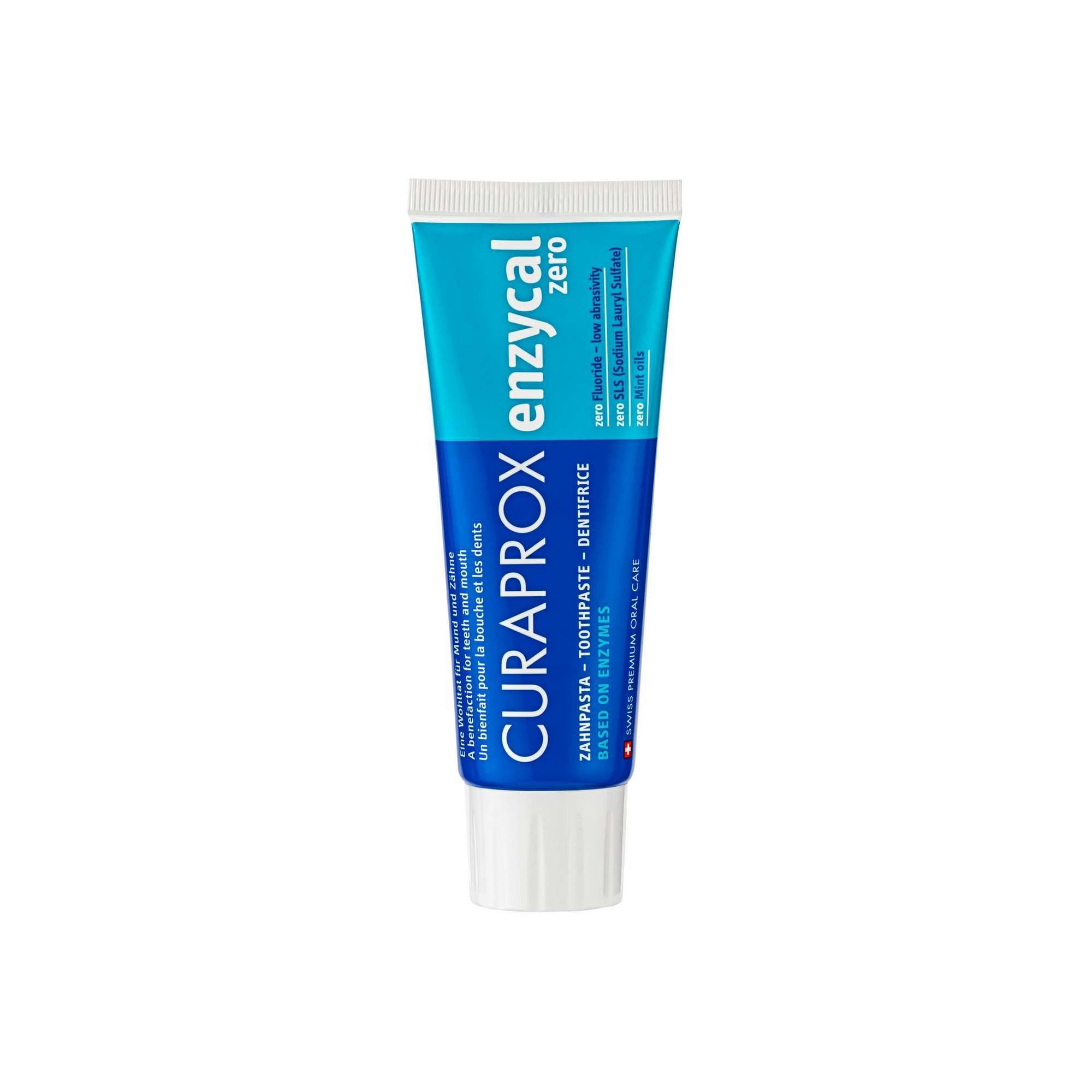 Изображение товара Зубная паста Enzycal Zero 75 мл от Curaprox для детей и взрослых