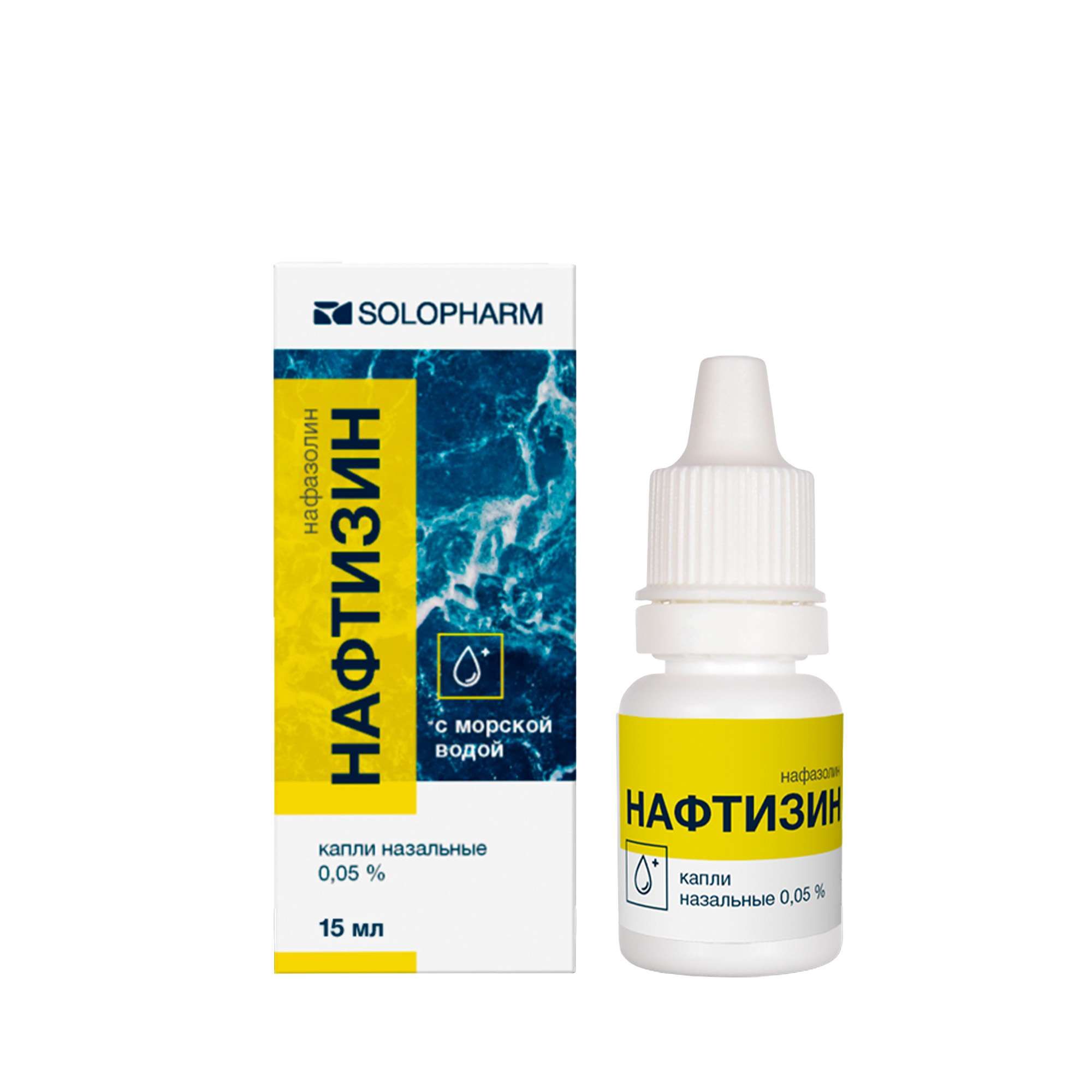 Изображение товара Нафтизин капли назальные 0,05% 15мл