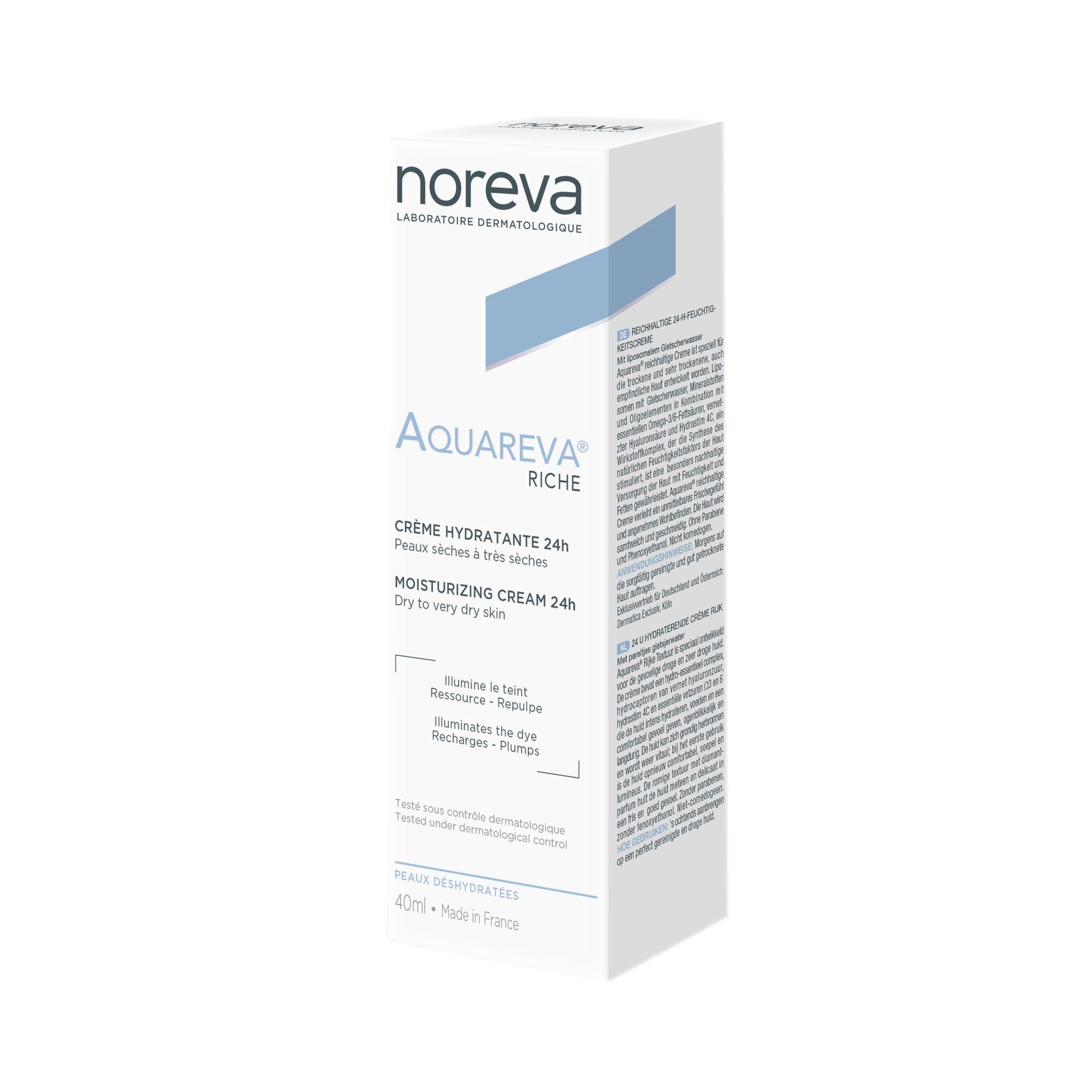 Изображение товара Крем для лица увлажняющий 24ч насыщенная текстура Aquareva Noreva/Норева 40мл